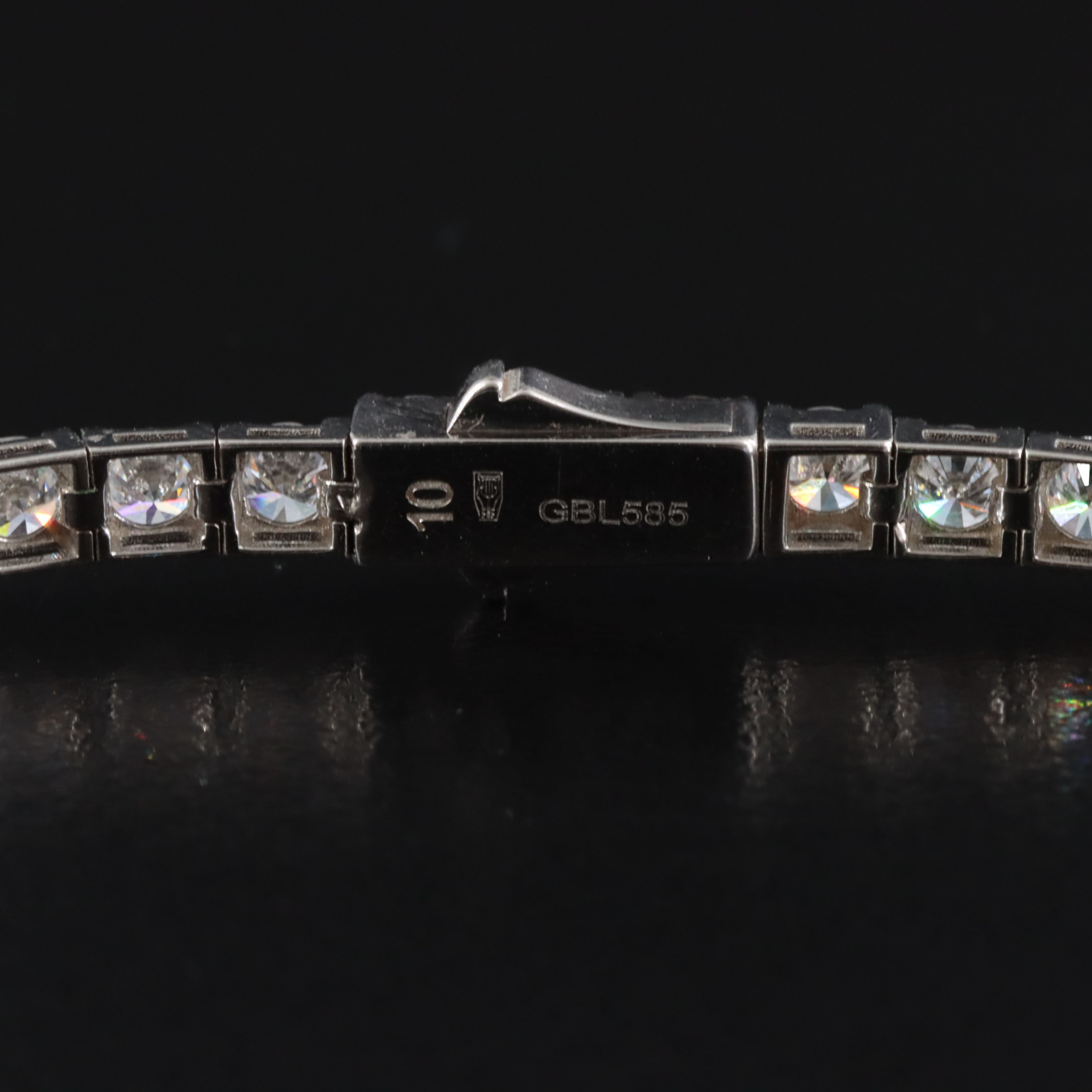 14K 5.41 CTW Lab Grown Diamond Line Bracelet with IGI Jewelry Report