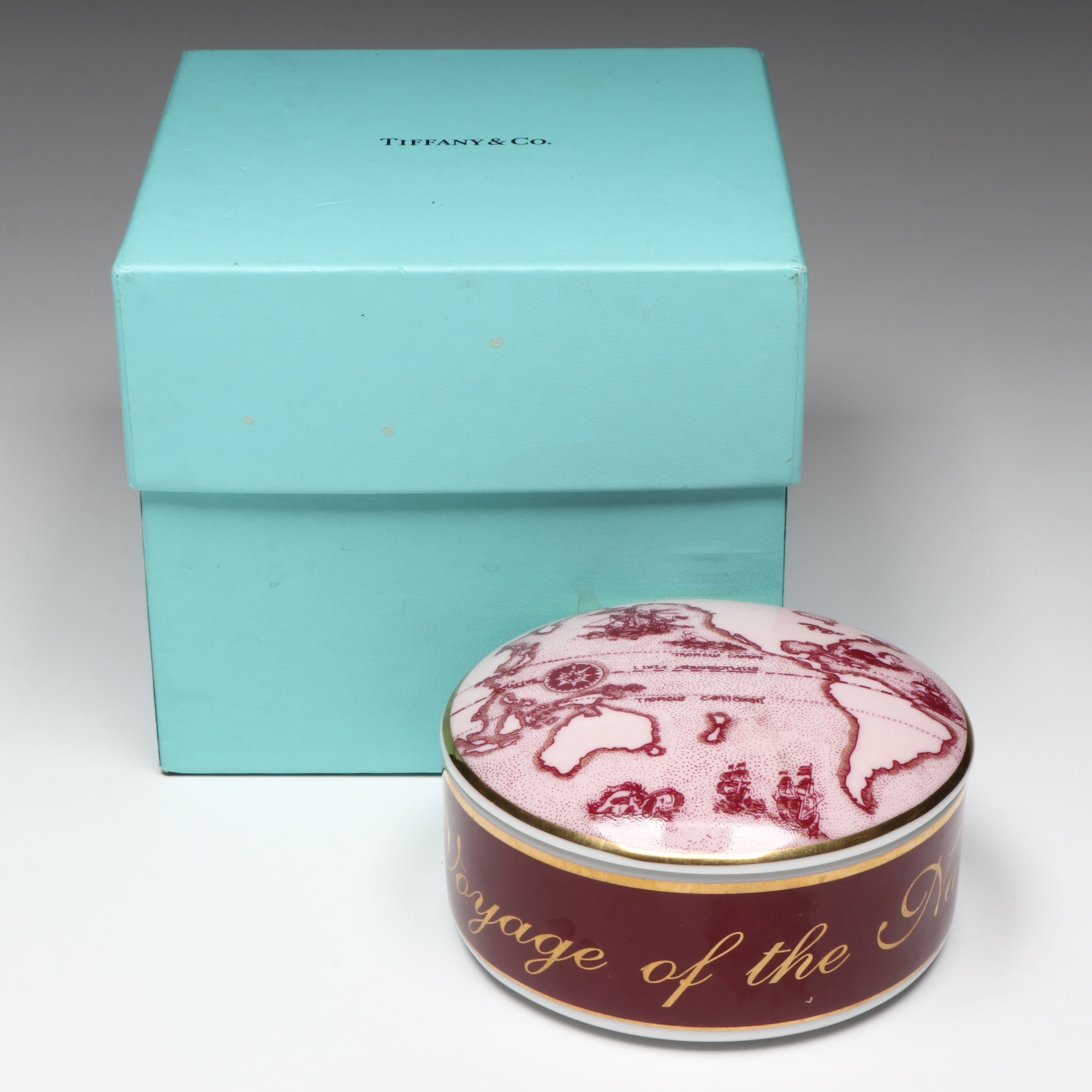 Tiffany & Co. for Cunard "Voyage of the Navigators" Royal Viking Souvenir Box