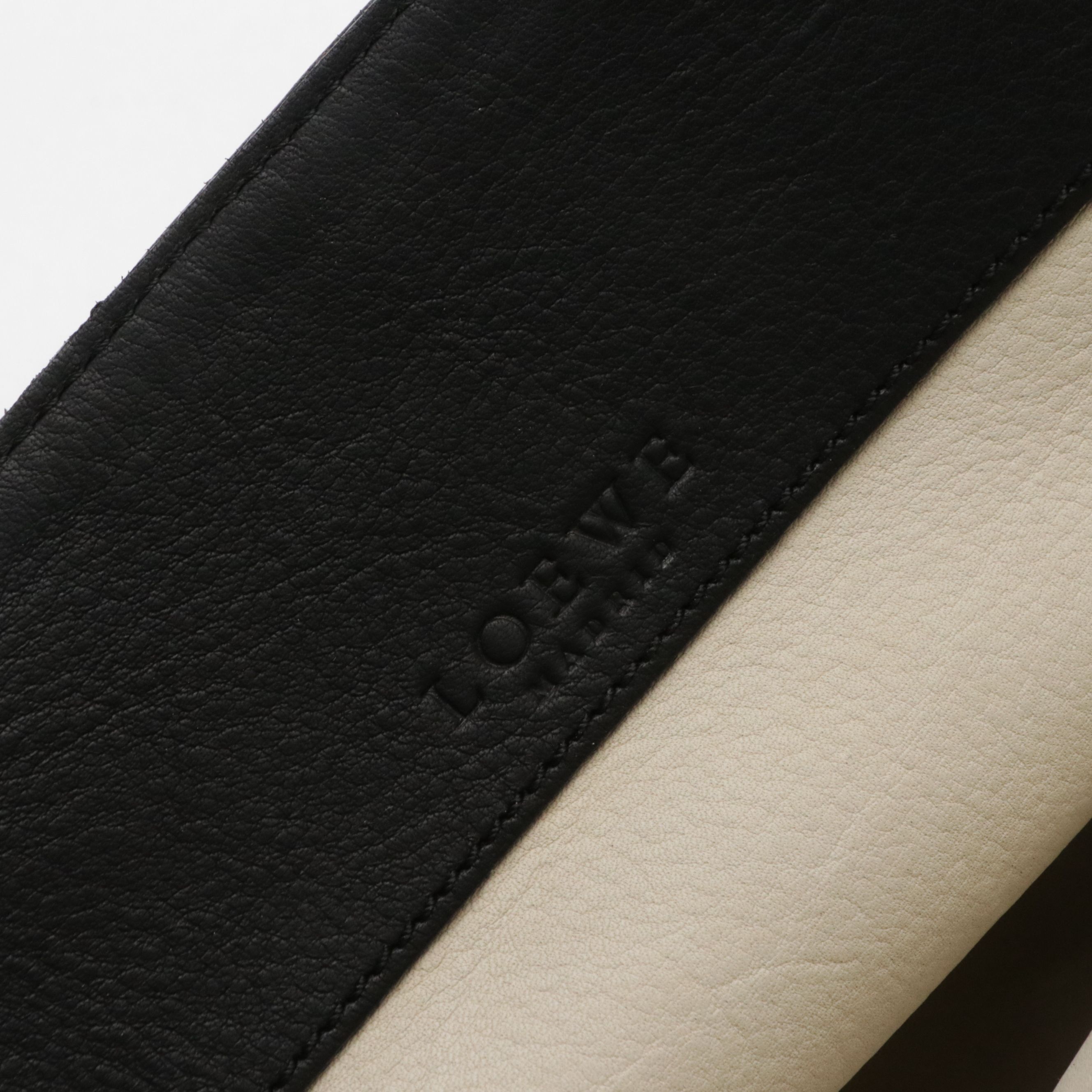 Loewe Bicolor Suede and Leather Anagram Cut-Out Tote Bag