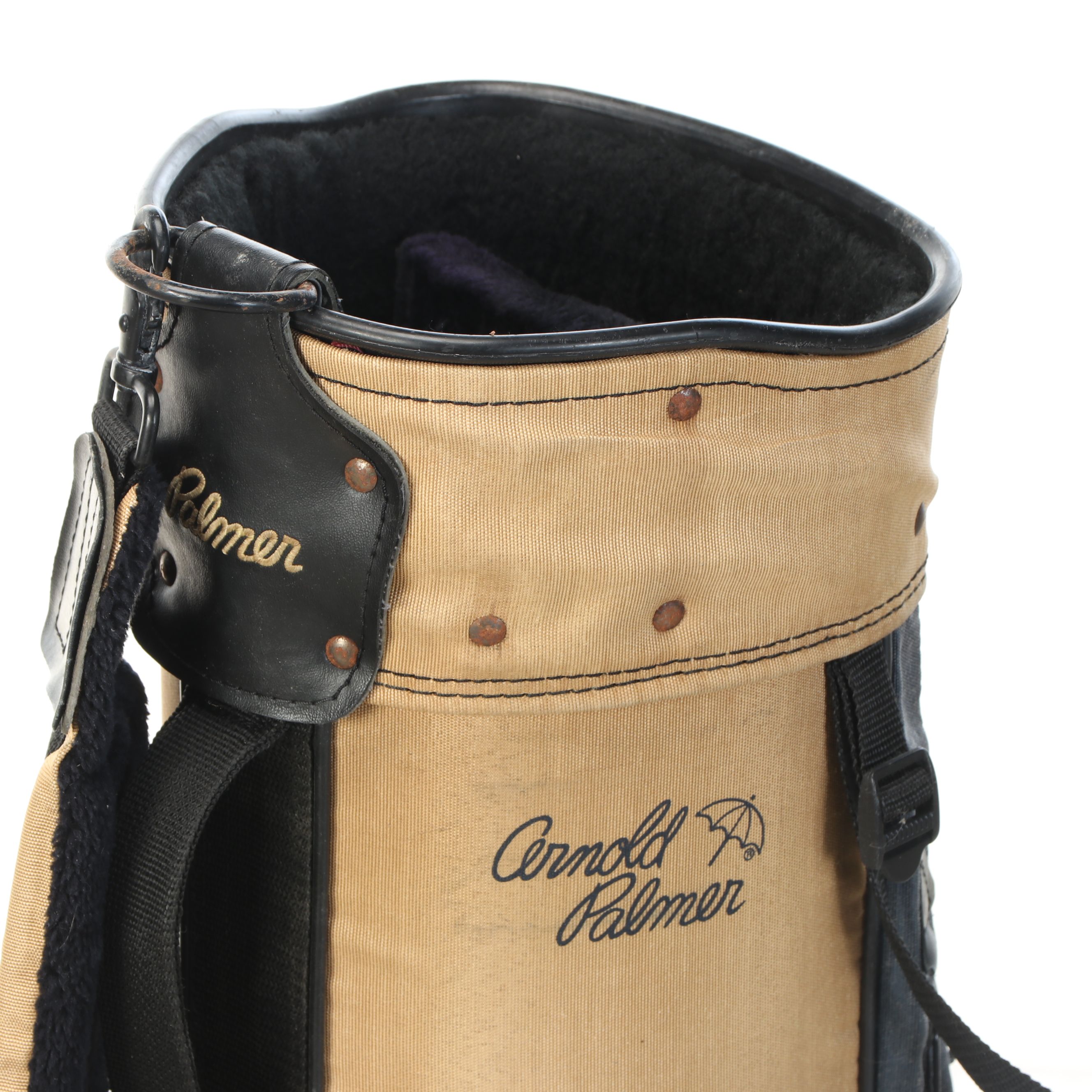 Palmer Customized Golf Bag with Wilson, Taylormade and More Golf Clubs