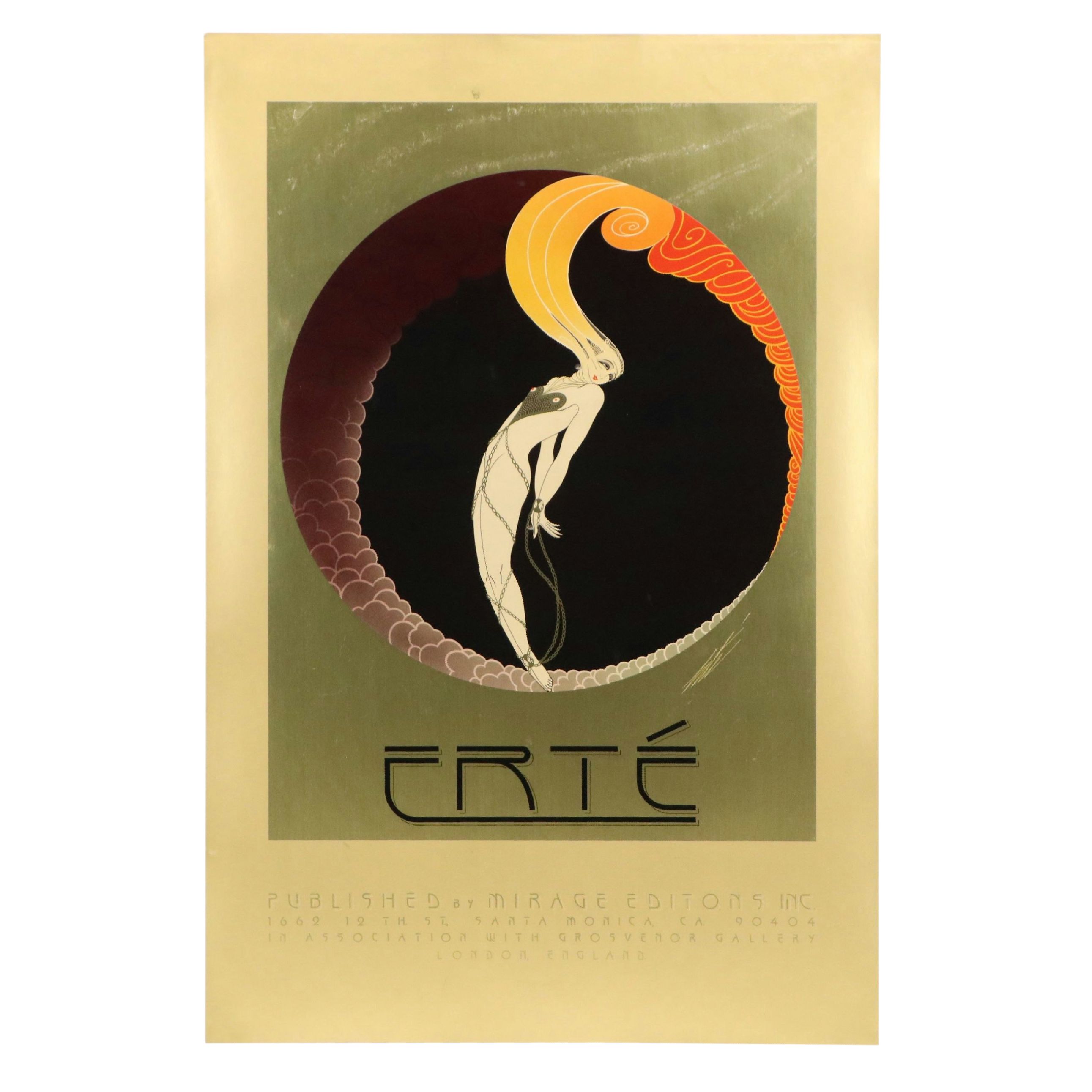 Romain "Erté" de Tirtoff Offset Lithograph "L'Amour," 1979