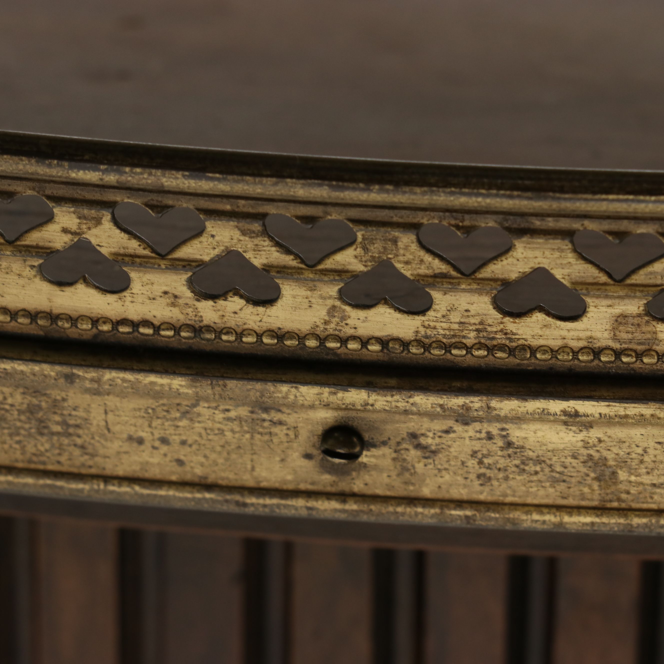 French Neoclassical Revival Oval Tambour Nightstand, 20th Century