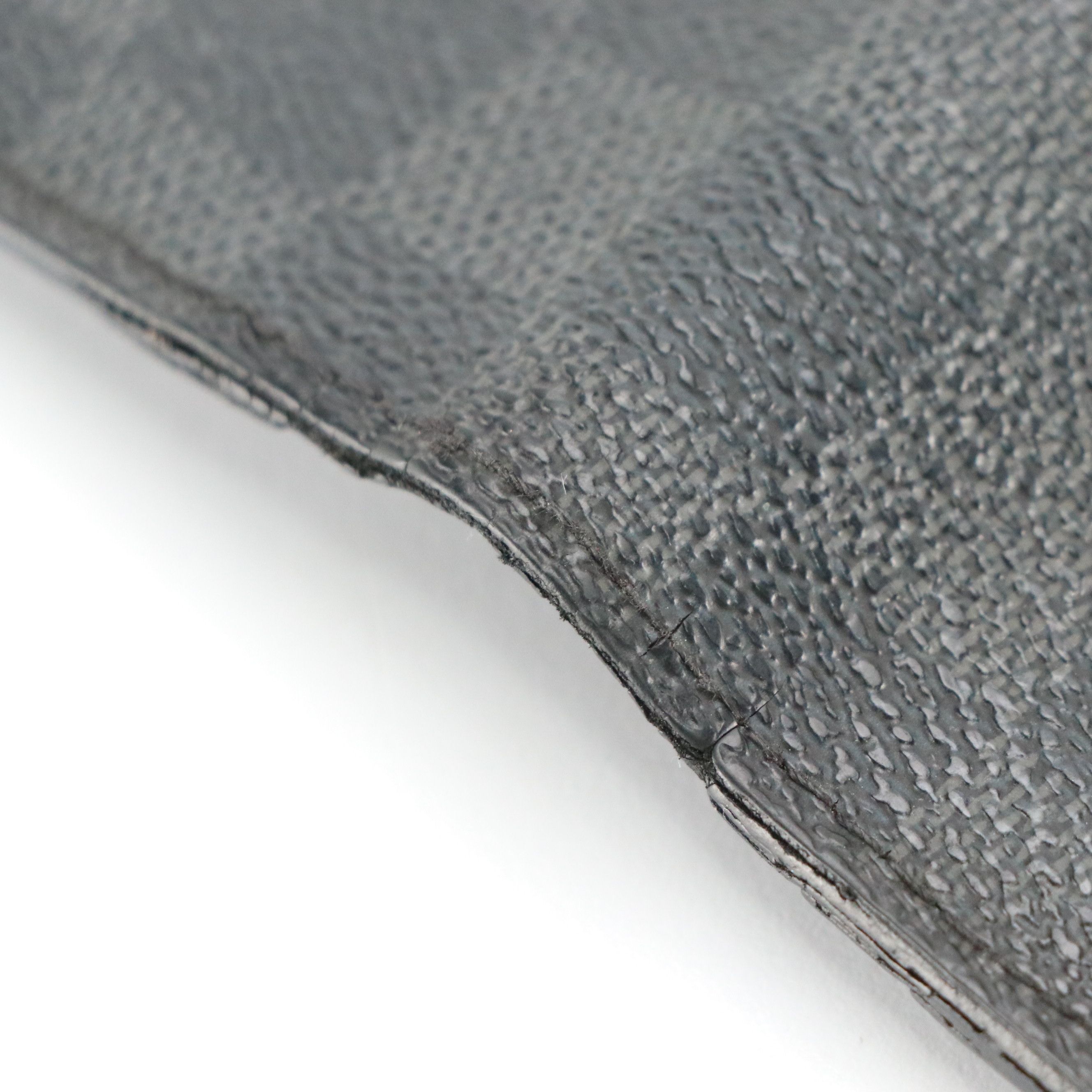 Louis Vuitton Brazza Wallet in Damier Graphite Canvas and Black Leather