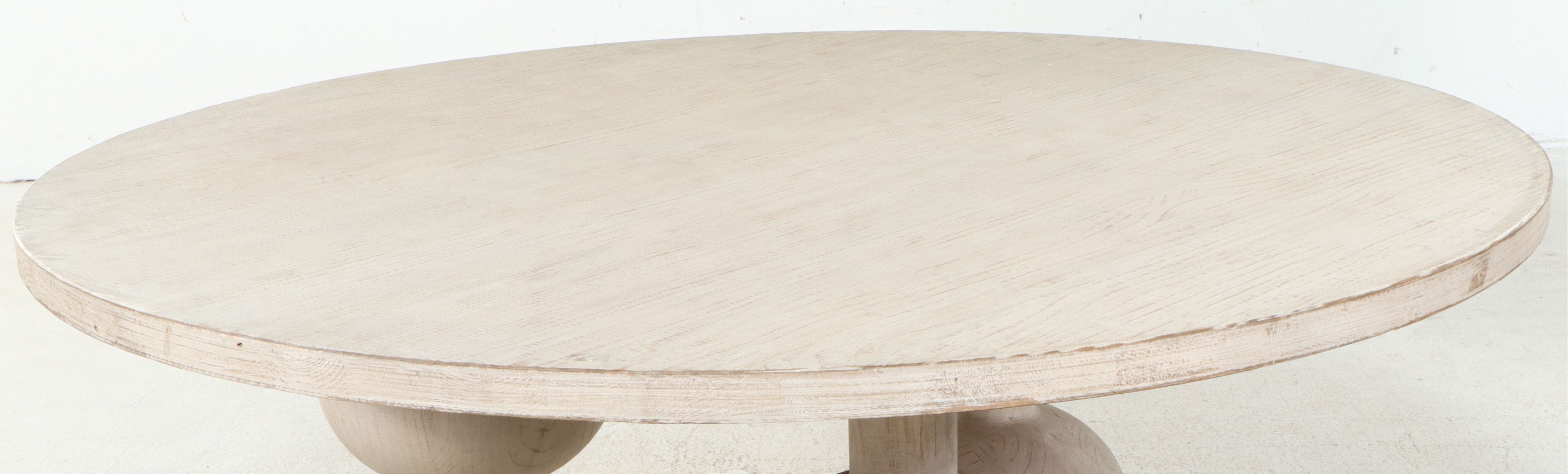 Matthew Izzo Attrib. Modern "Bubbles Collection" Whitewashed Pine Dining Table