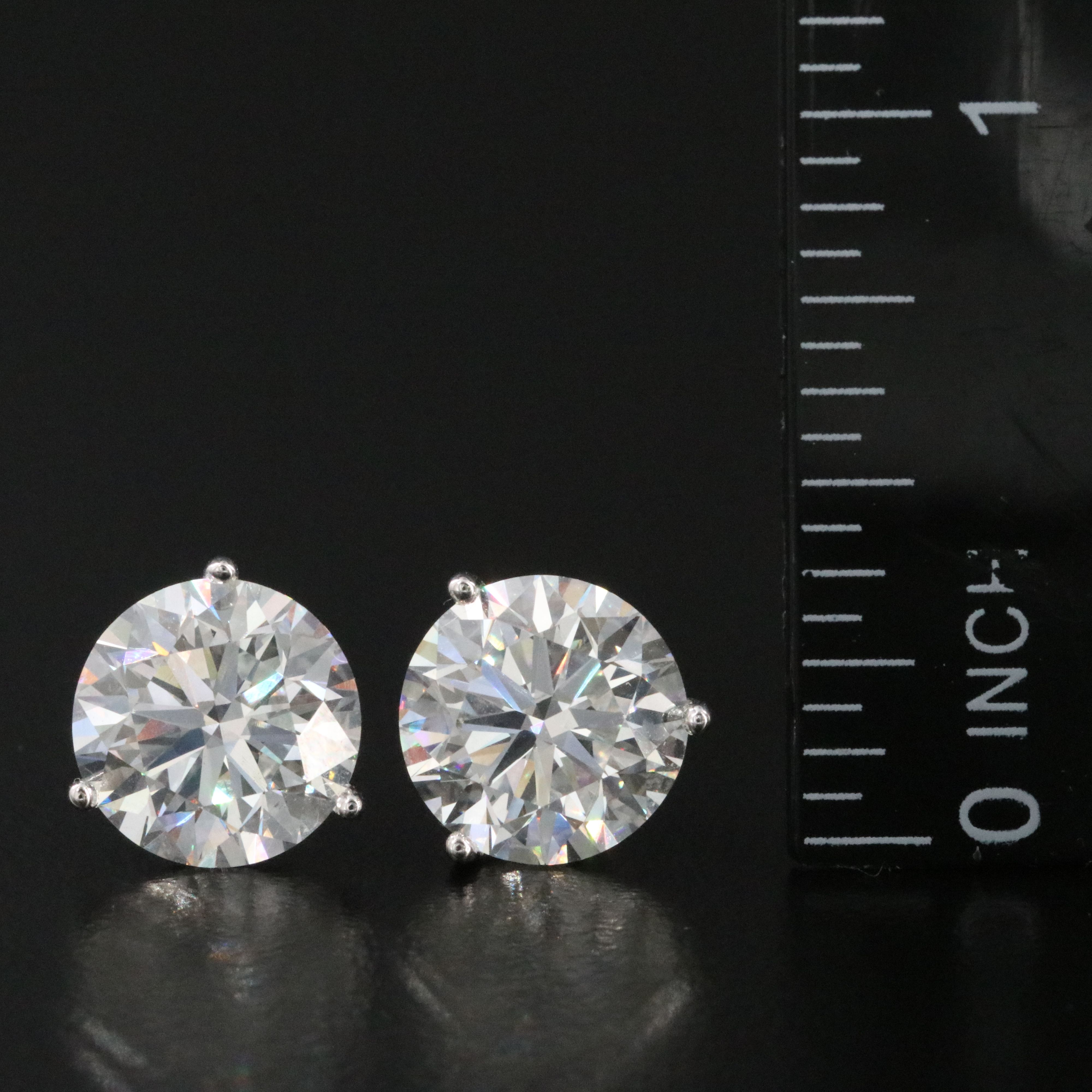 18K 8.00 CTW Lab Grown Diamond Stud Earrings