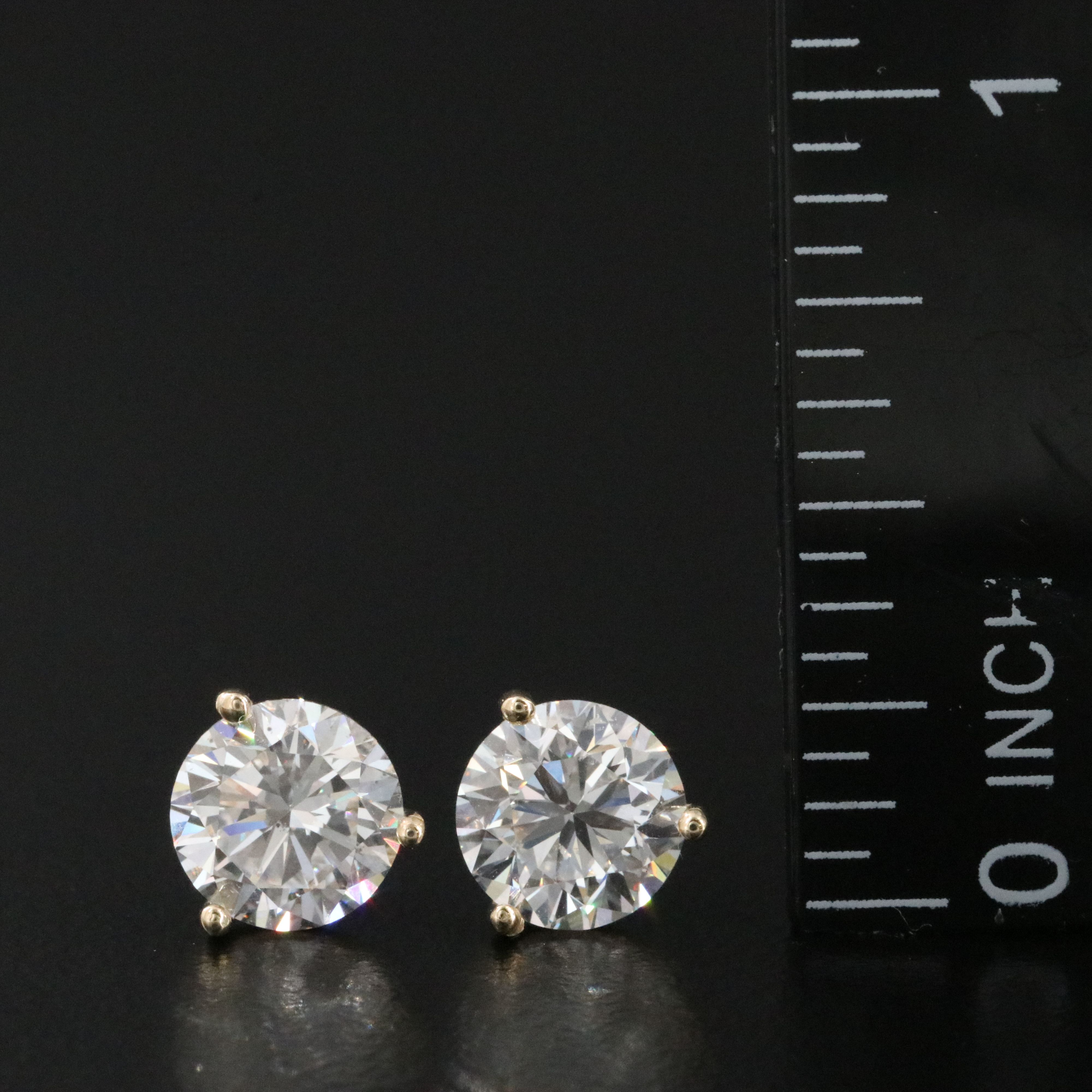 14K 3.00 CTW Lab Grown Diamond Stud Earrings