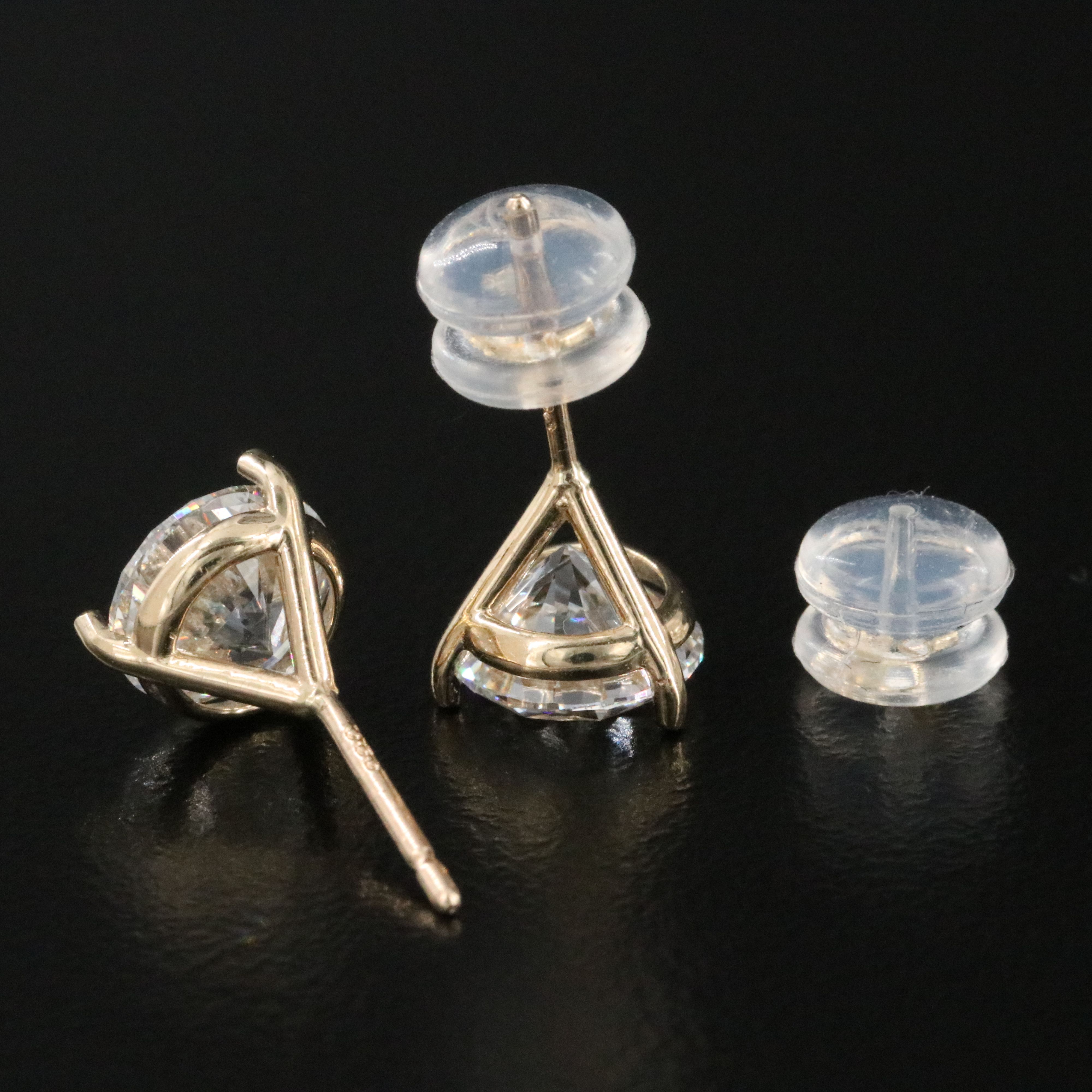 14K 3.00 CTW Lab Grown Diamond Stud Earrings