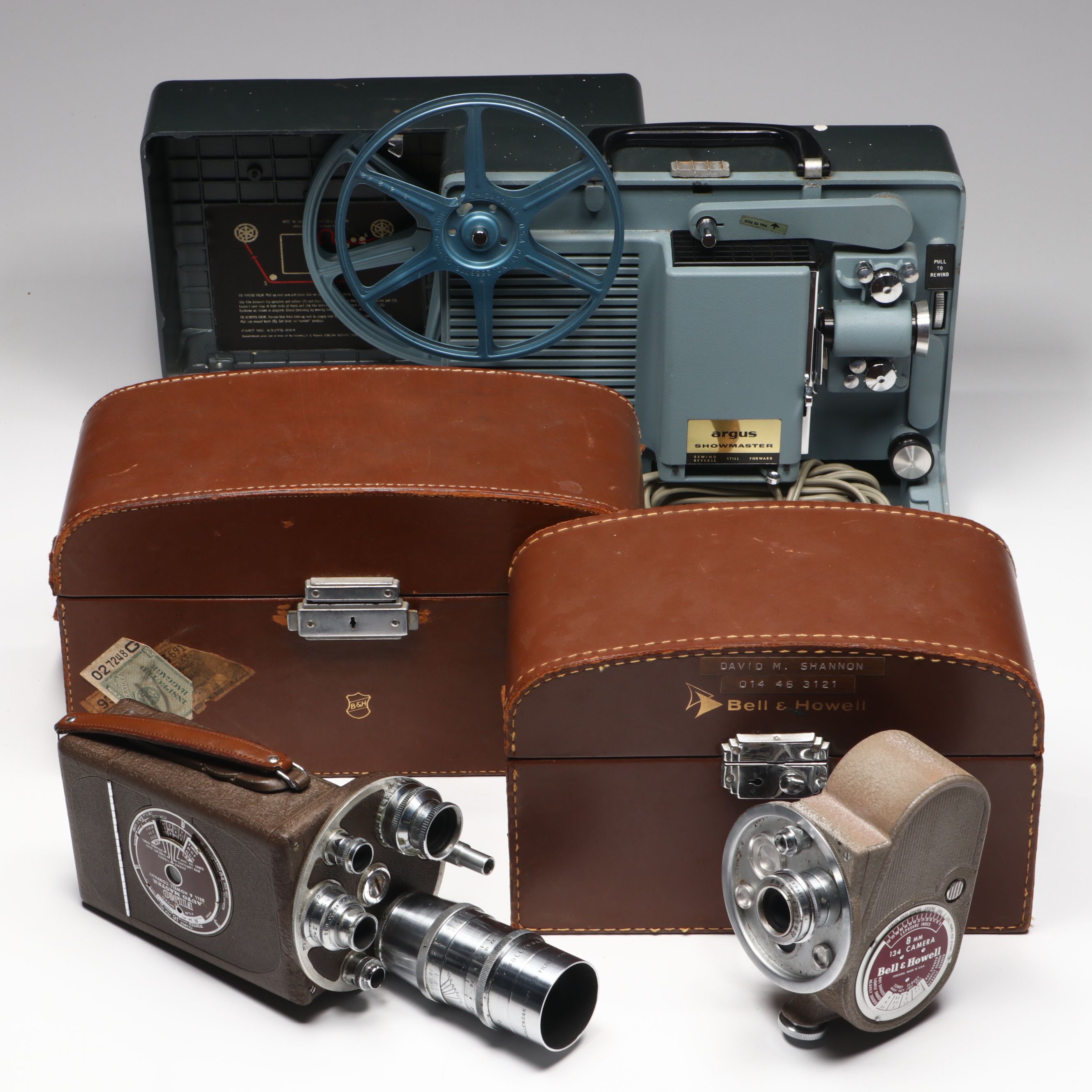 Argus Showmaster Projector with Bell & Howell Video Cameras