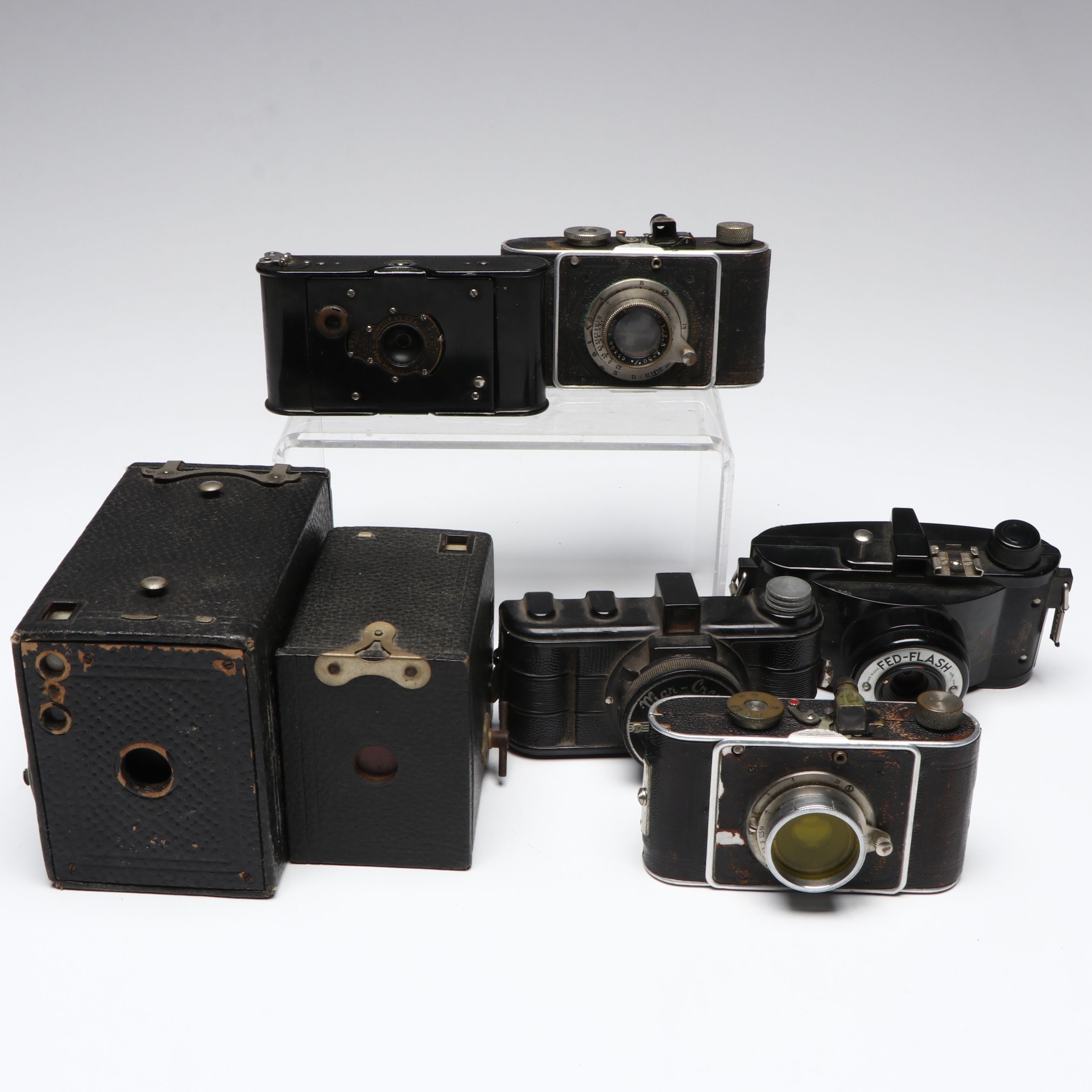 Eastman-Kodak No. 2 Brownie, Foth Derby and More Cameras, Early to Mid-20th C.