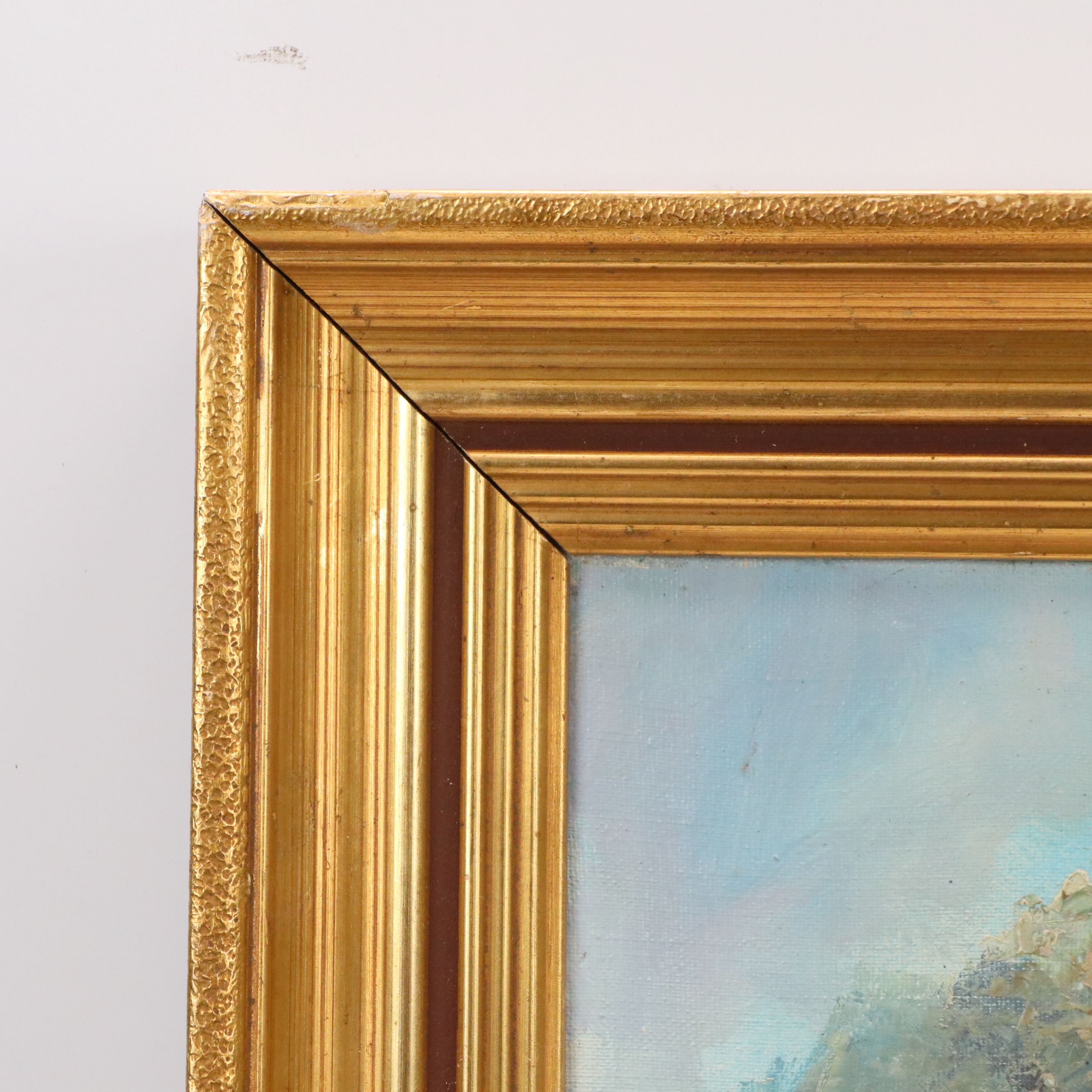 Peter Rosing Oil Painting of Mountain Pond, 1961