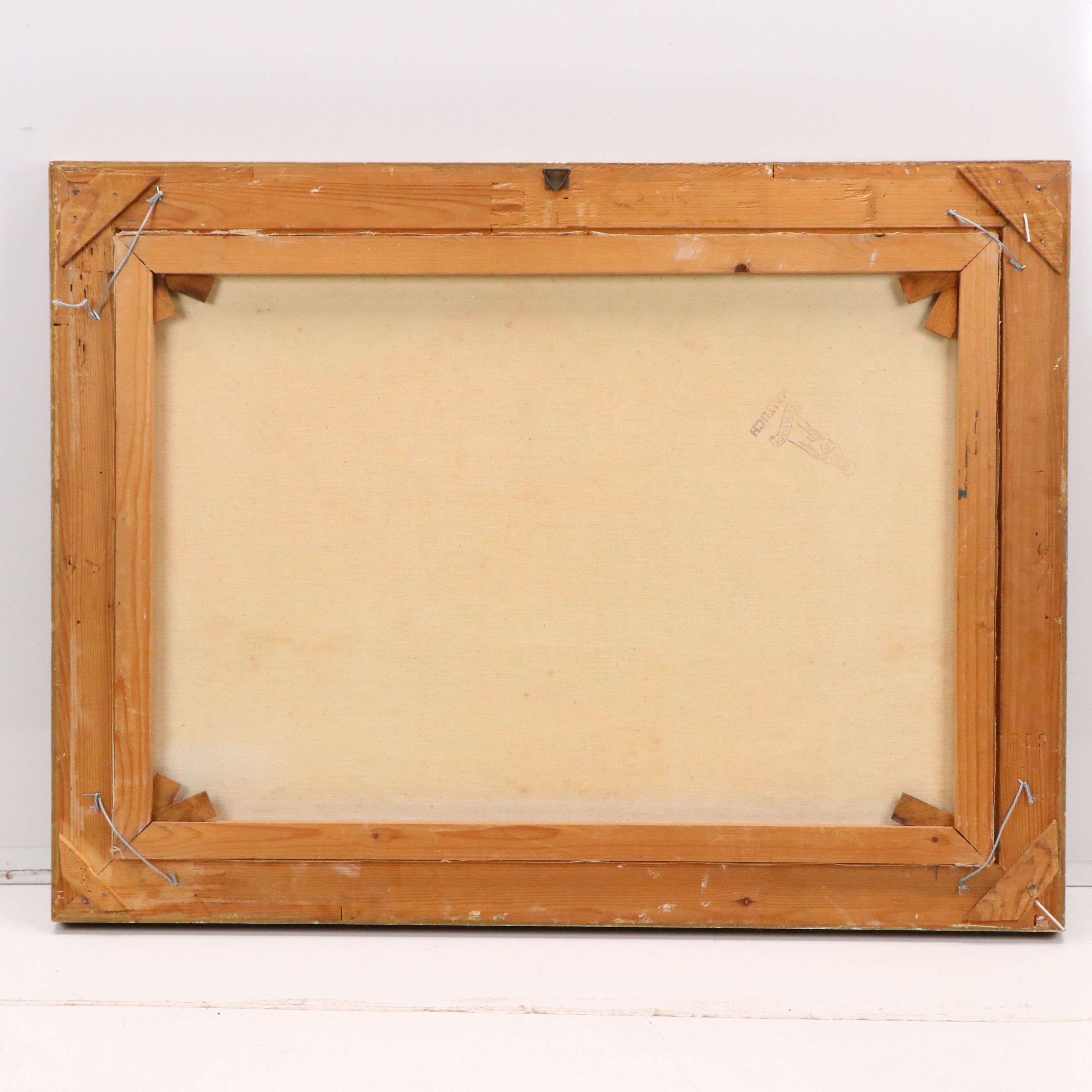 Peter Rosing Oil Painting of Mountain Pond, 1961