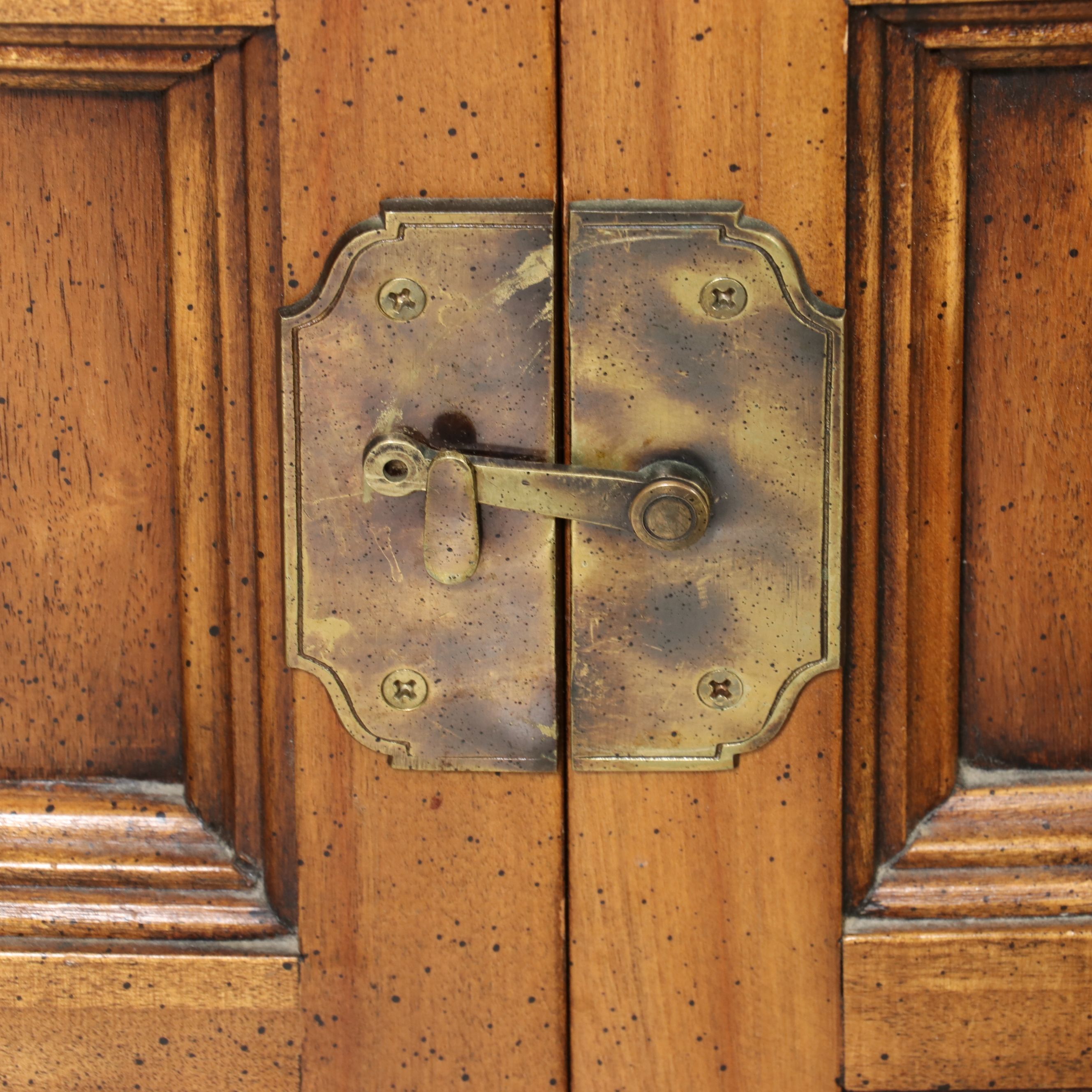 Regency Style Demilune Breakfront Commode, Late 20th Century