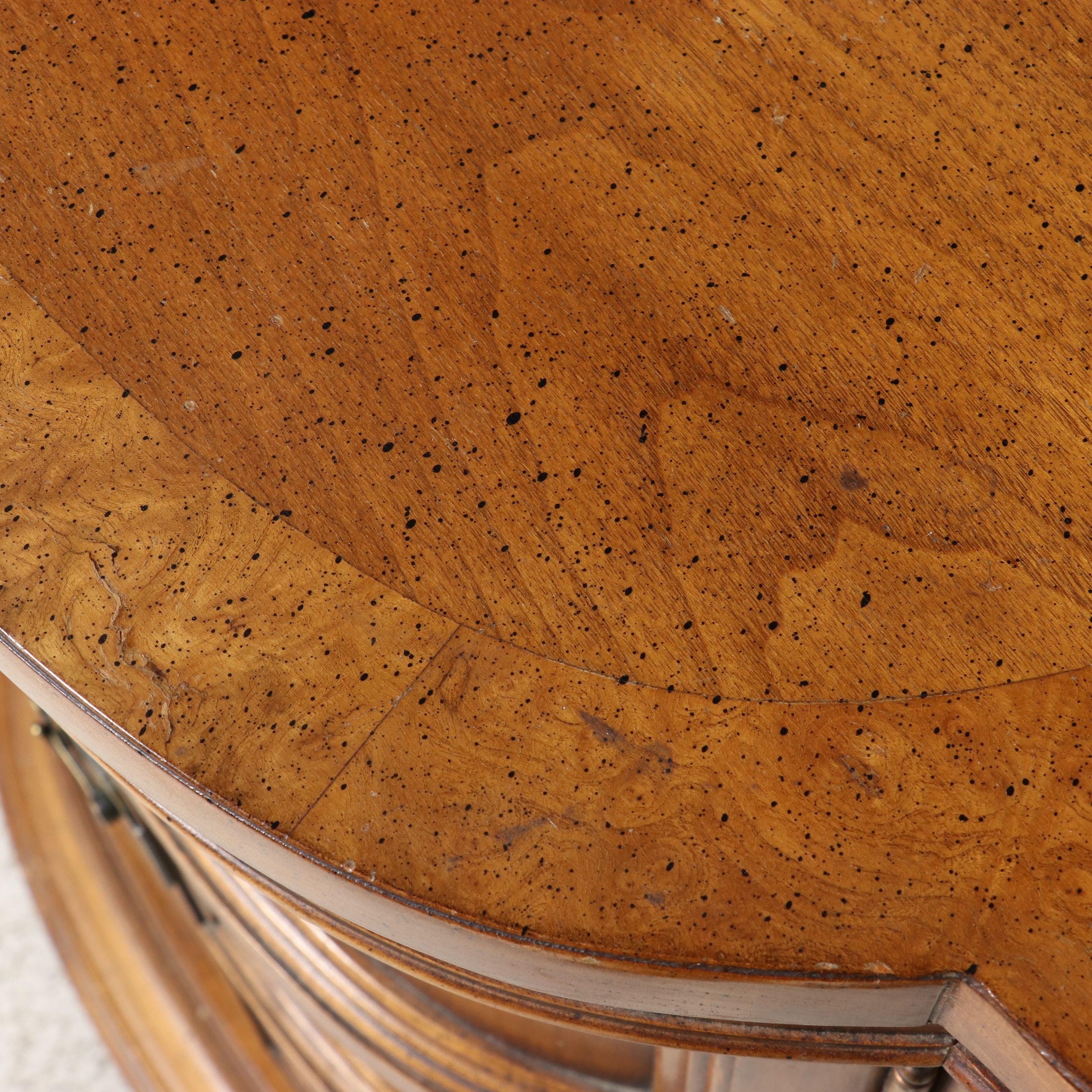 Regency Style Demilune Breakfront Commode, Late 20th Century