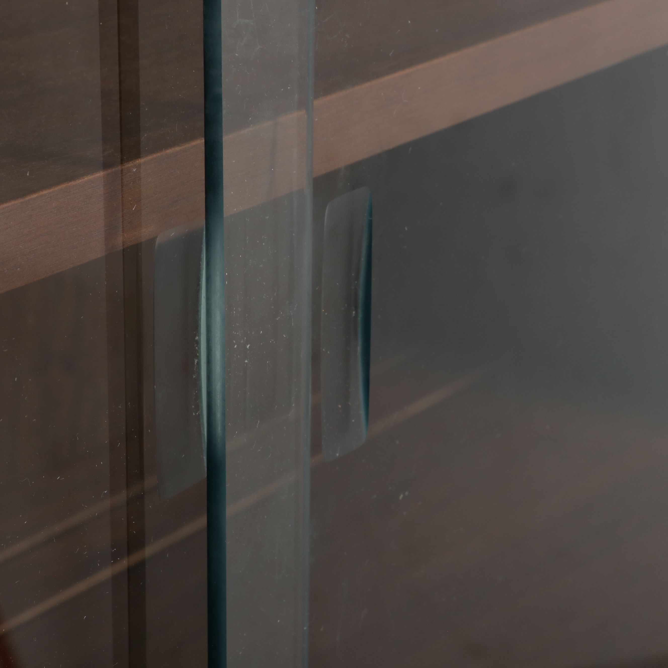 Stanley Furniture Mid Century Modern Walnut China Hutch, 1960s