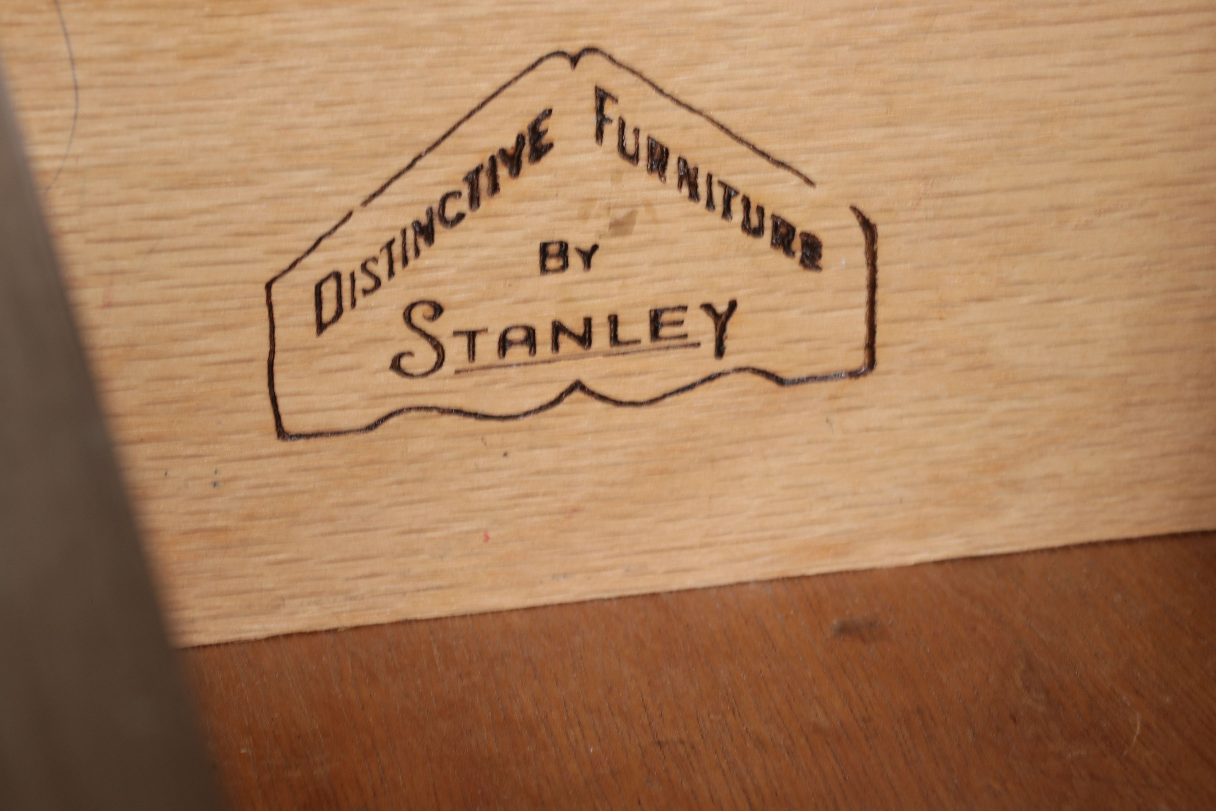 Stanley Furniture Mid Century Modern Walnut China Hutch, 1960s