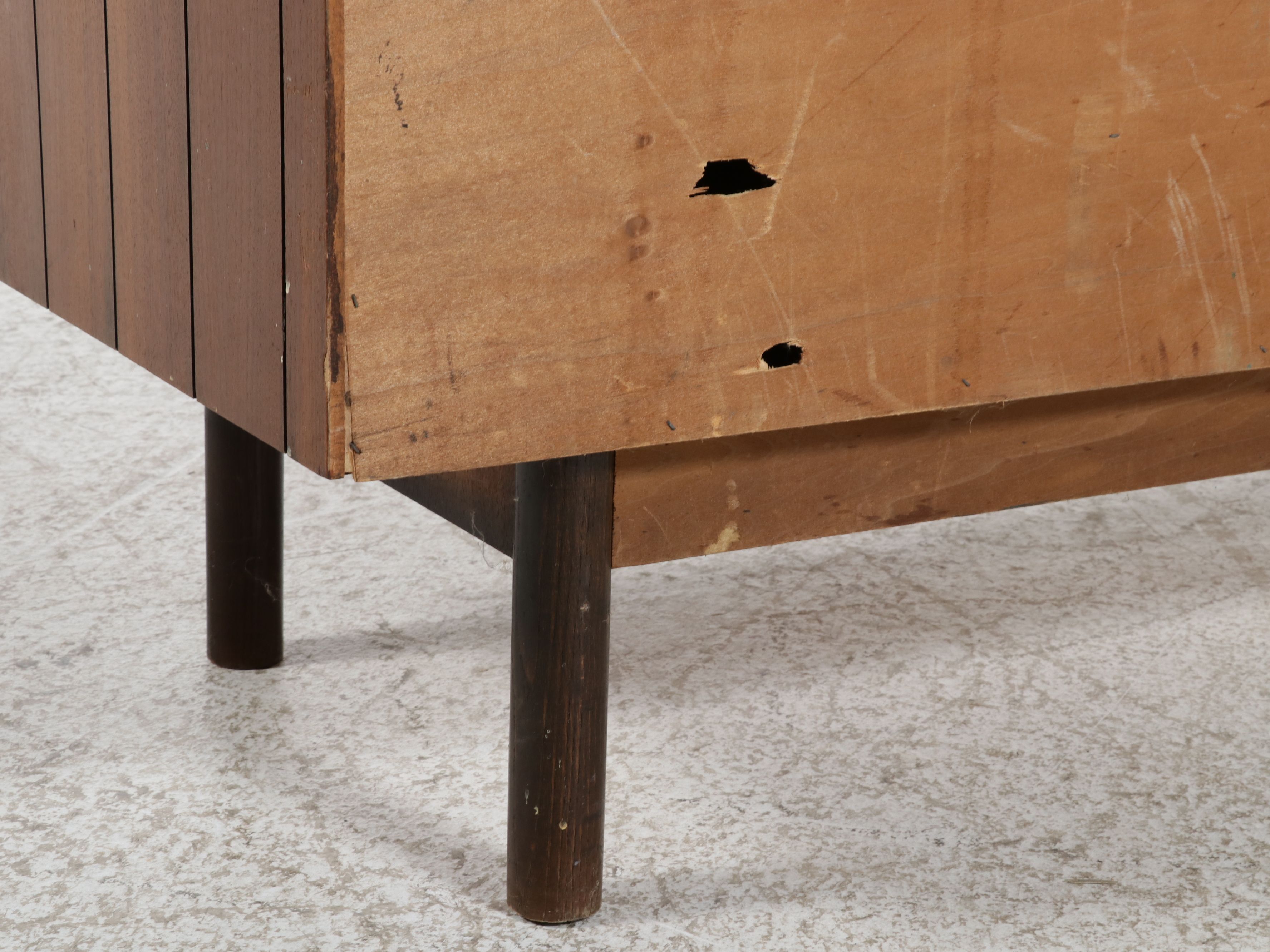 Stanley Furniture Mid Century Modern Walnut China Hutch, 1960s