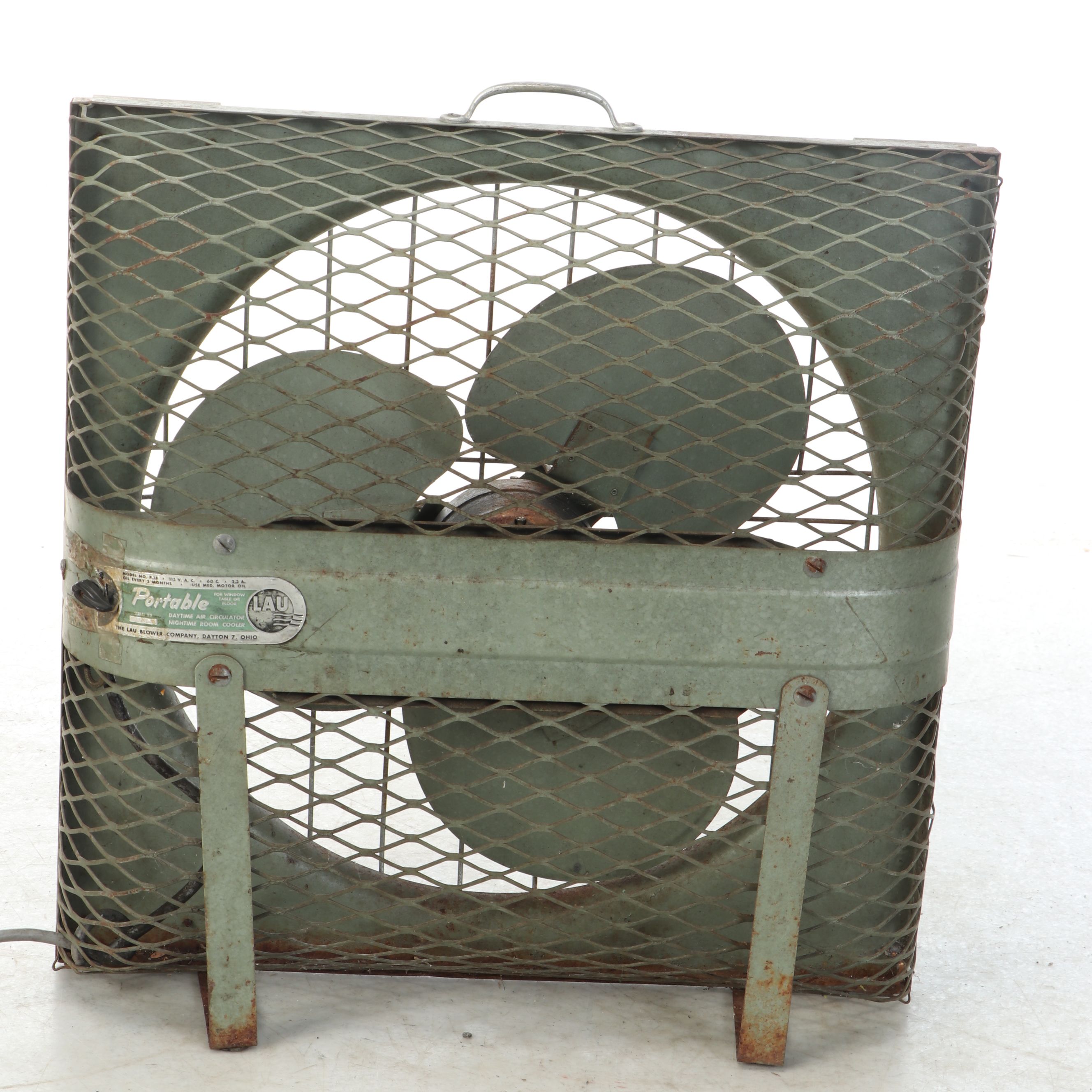 Lau Blower Co. Portable Air Circulator, Mid-20th Century