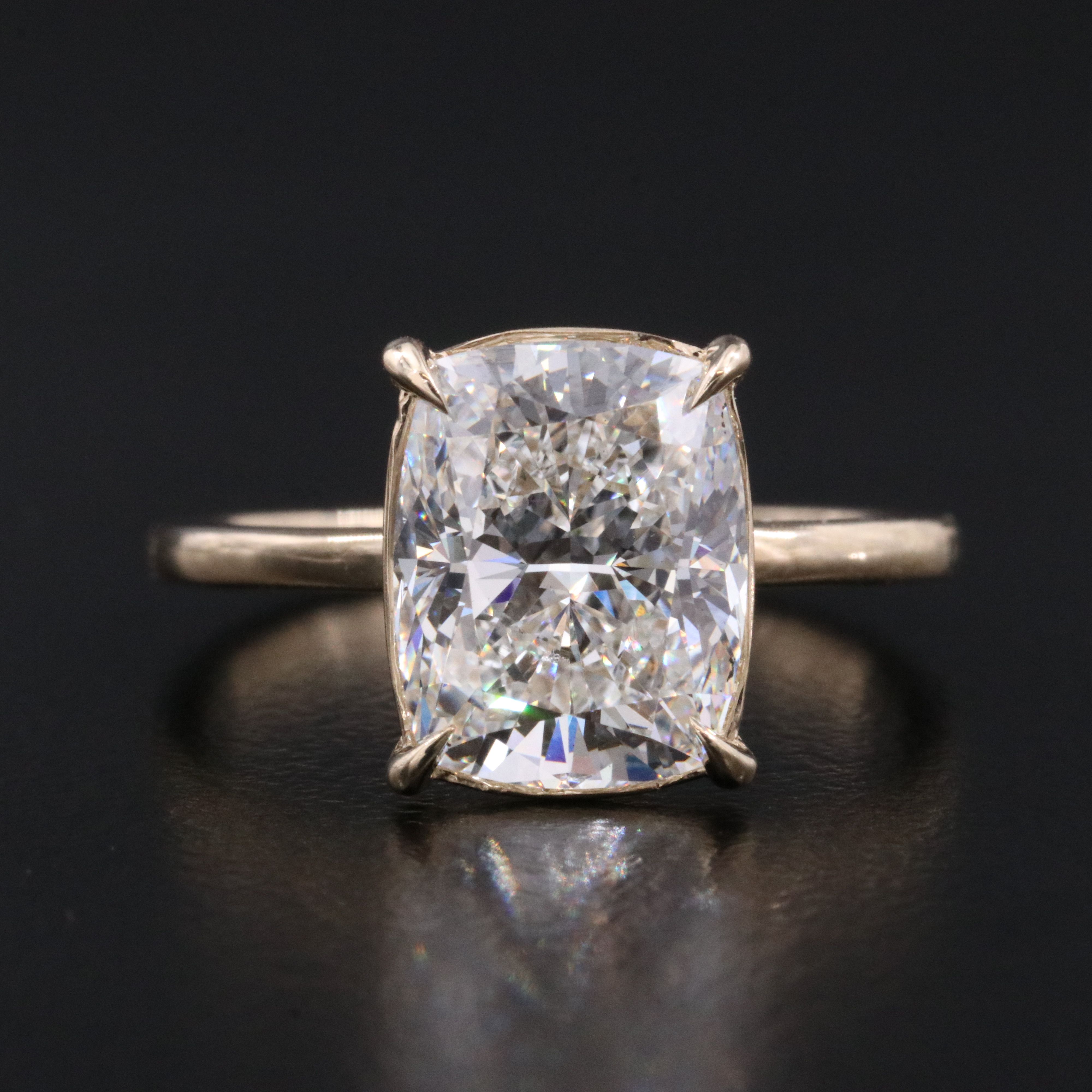 14K 3.51 CT Lab Grown Diamond Ring with IGI Report