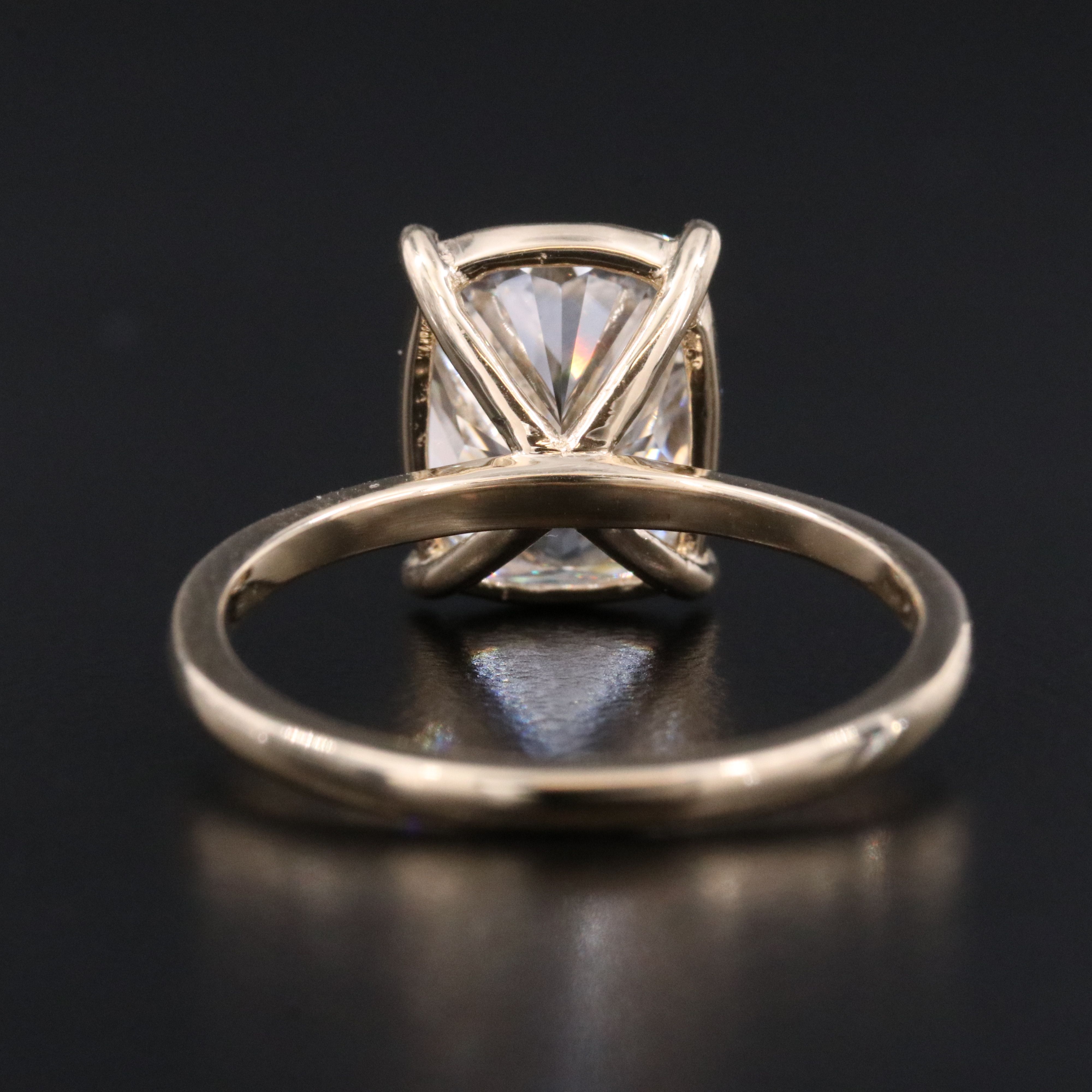 14K 3.51 CT Lab Grown Diamond Ring with IGI Report