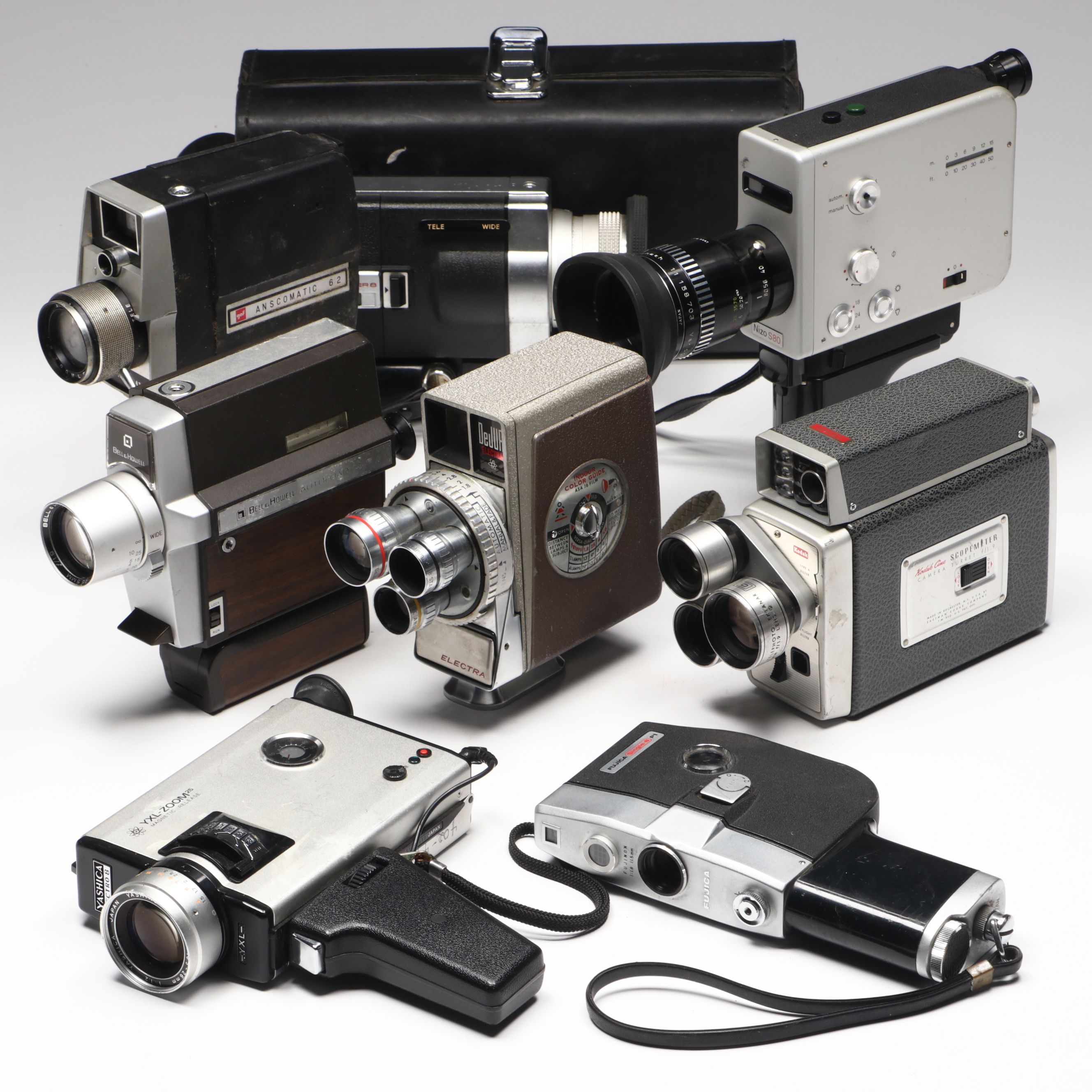 Kodak Scopemeter, Yashica Electro 8, and More Video Cameras, Mid to Late 20th C.