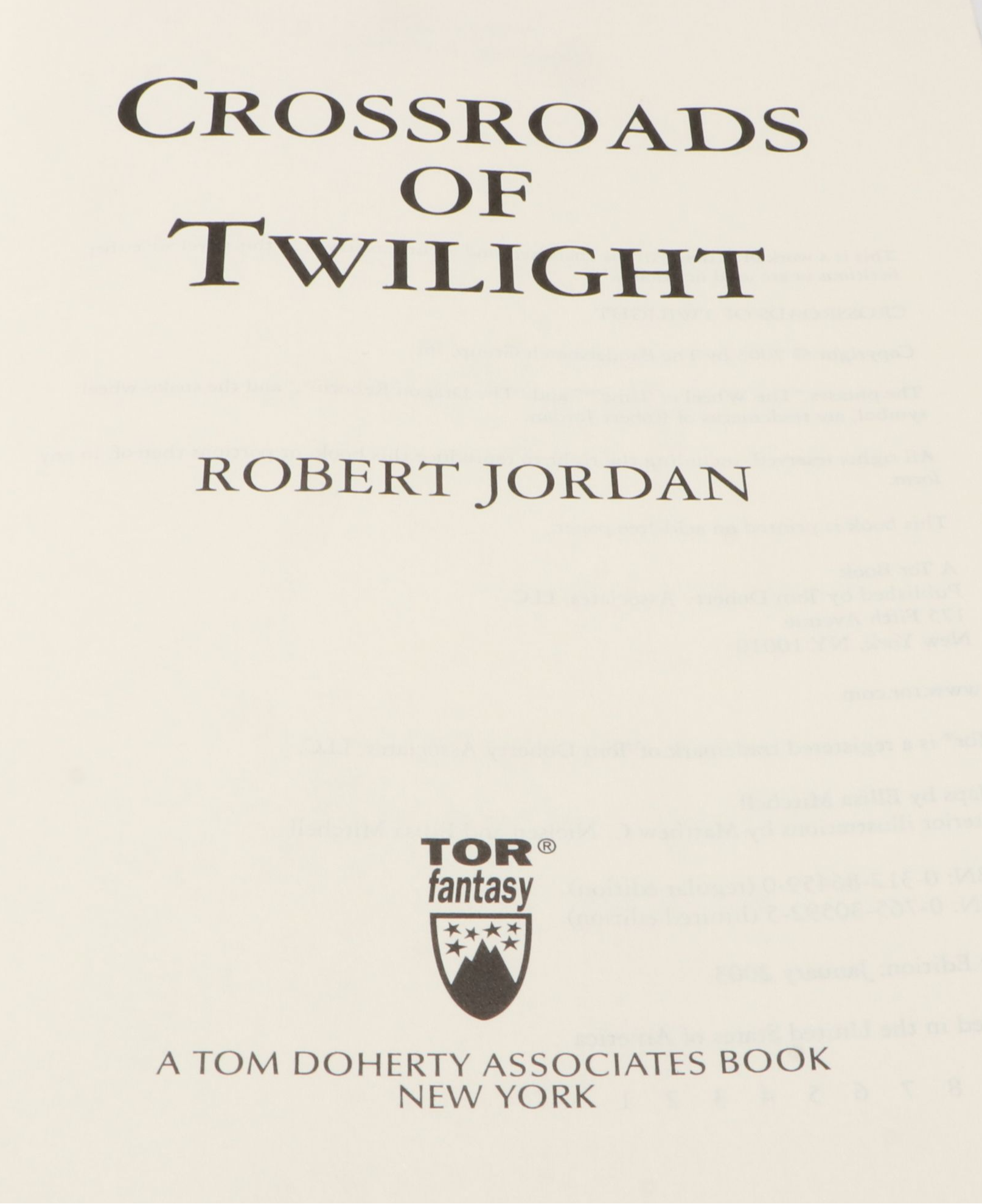 First Edition "A Memory of Light" and More Books by Robert Jordan