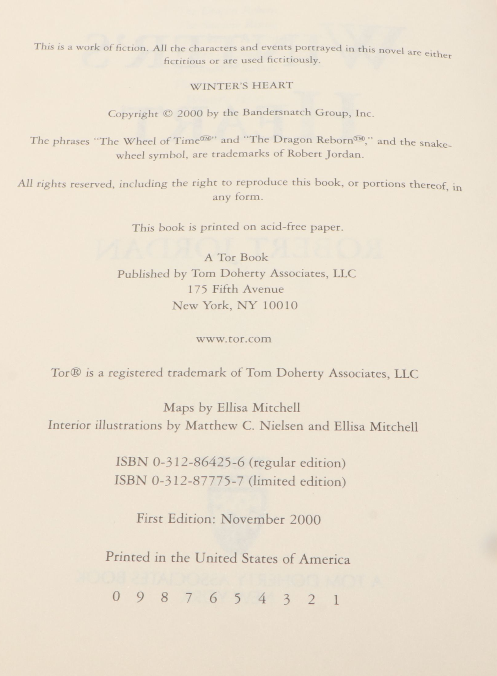 First Edition "A Memory of Light" and More Books by Robert Jordan