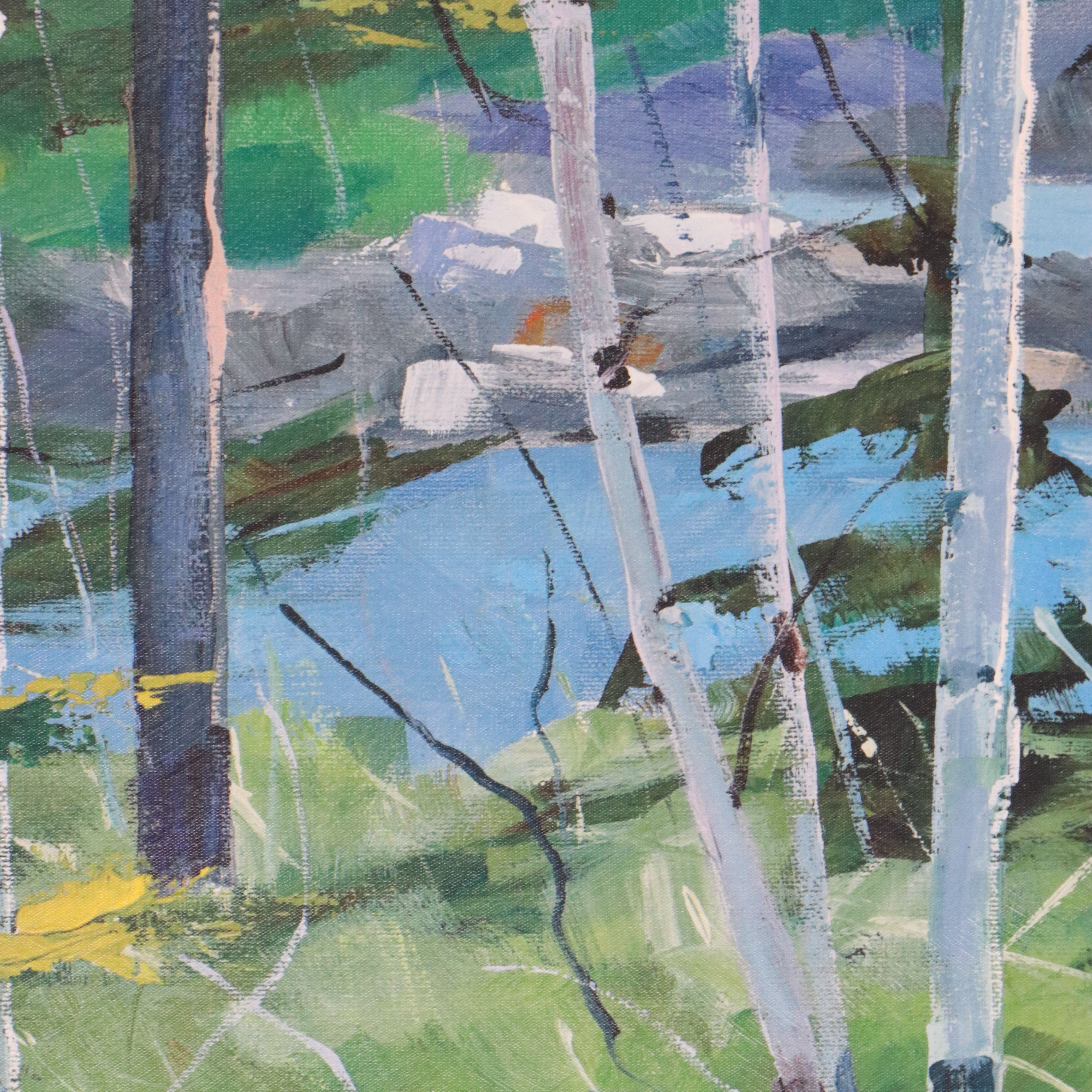 Large-Scale Giclée After Graham Forsythe "Oxtongue Rapids," 21st Century