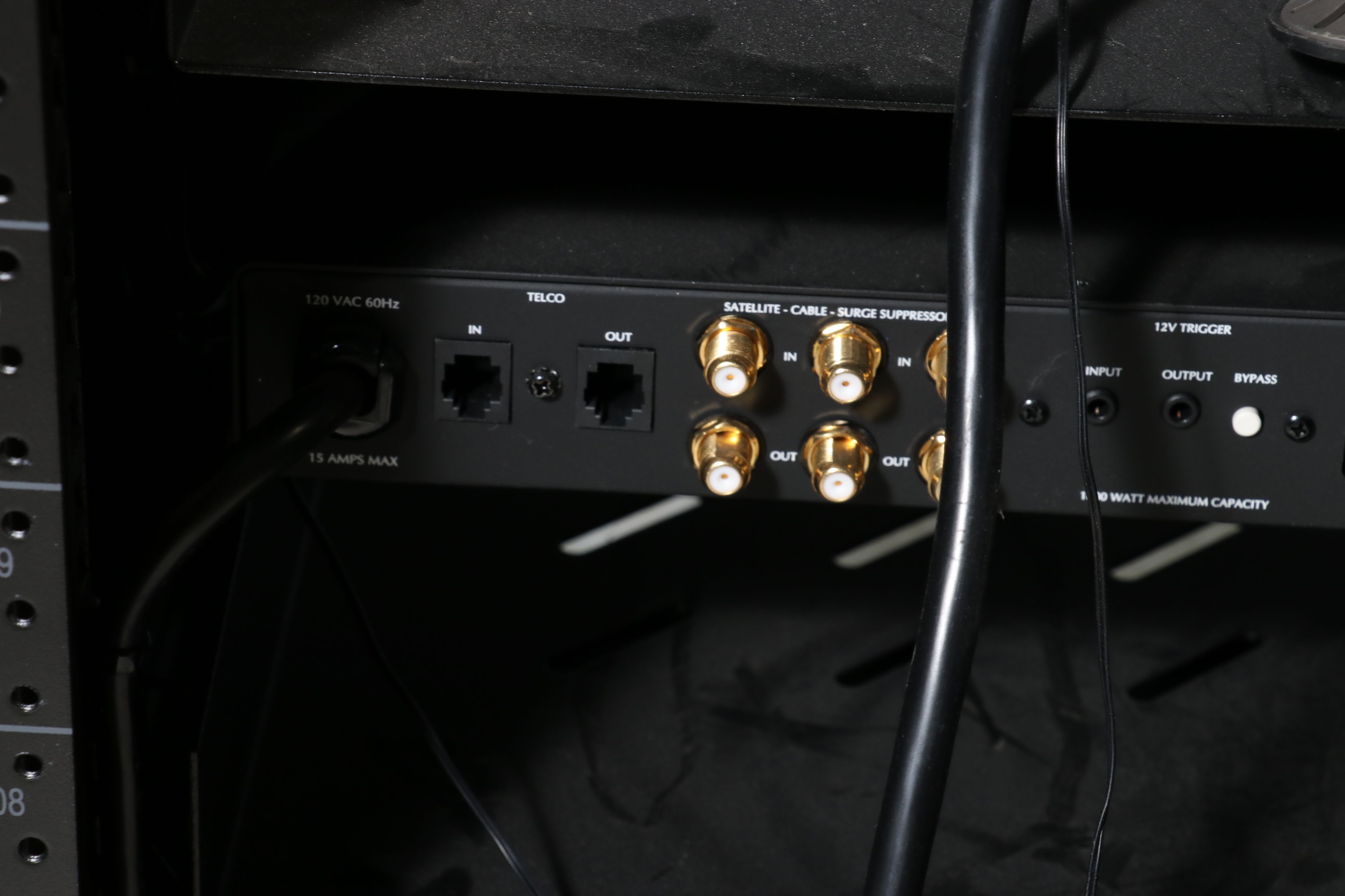 Omnimount Enclosed Equipment Rack with Marantz, PF Power, Other Components