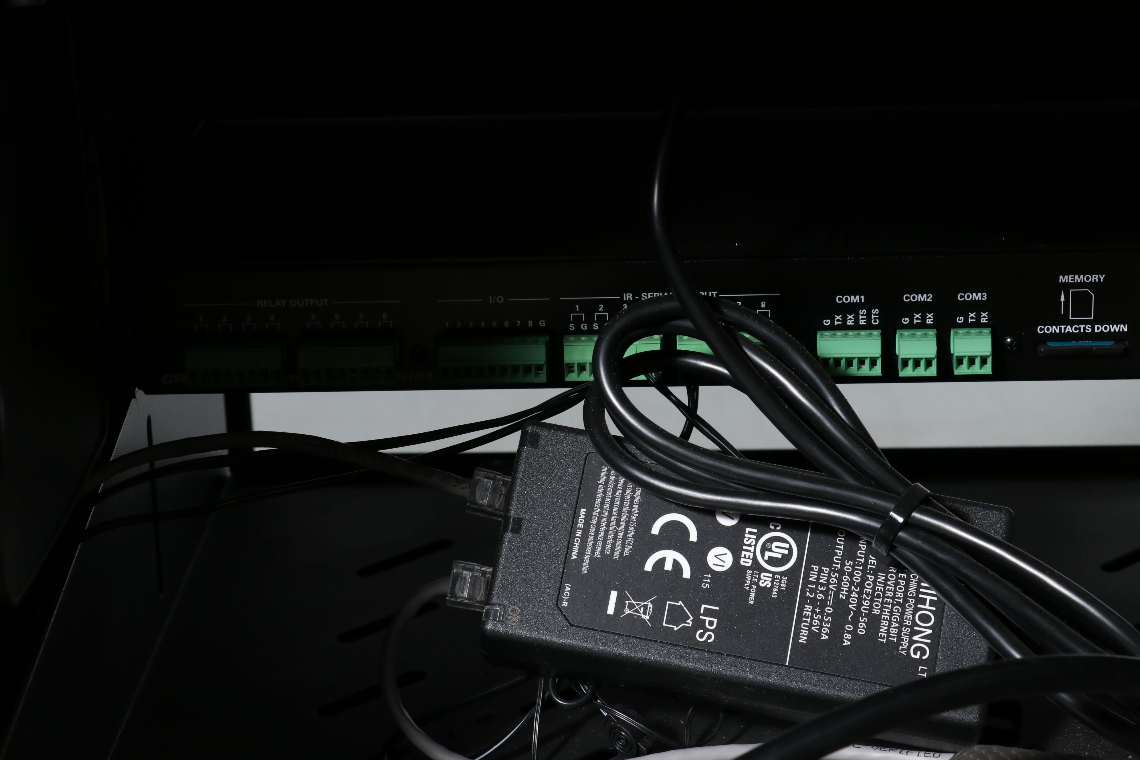 Omnimount Enclosed Equipment Rack with Marantz, PF Power, Other Components