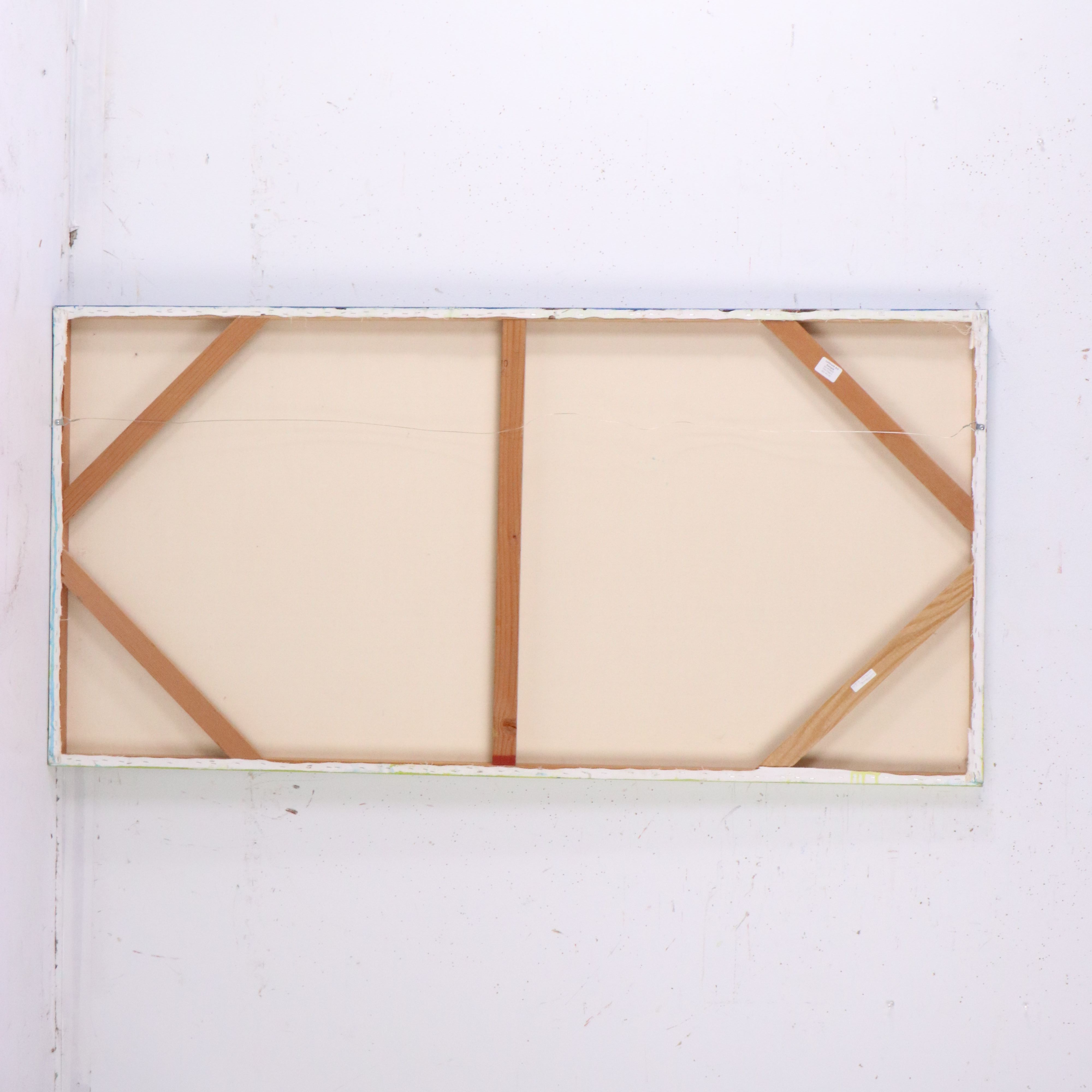 Abstract Expressionist Acrylic Painting "Pitter Patter II," 21st Century