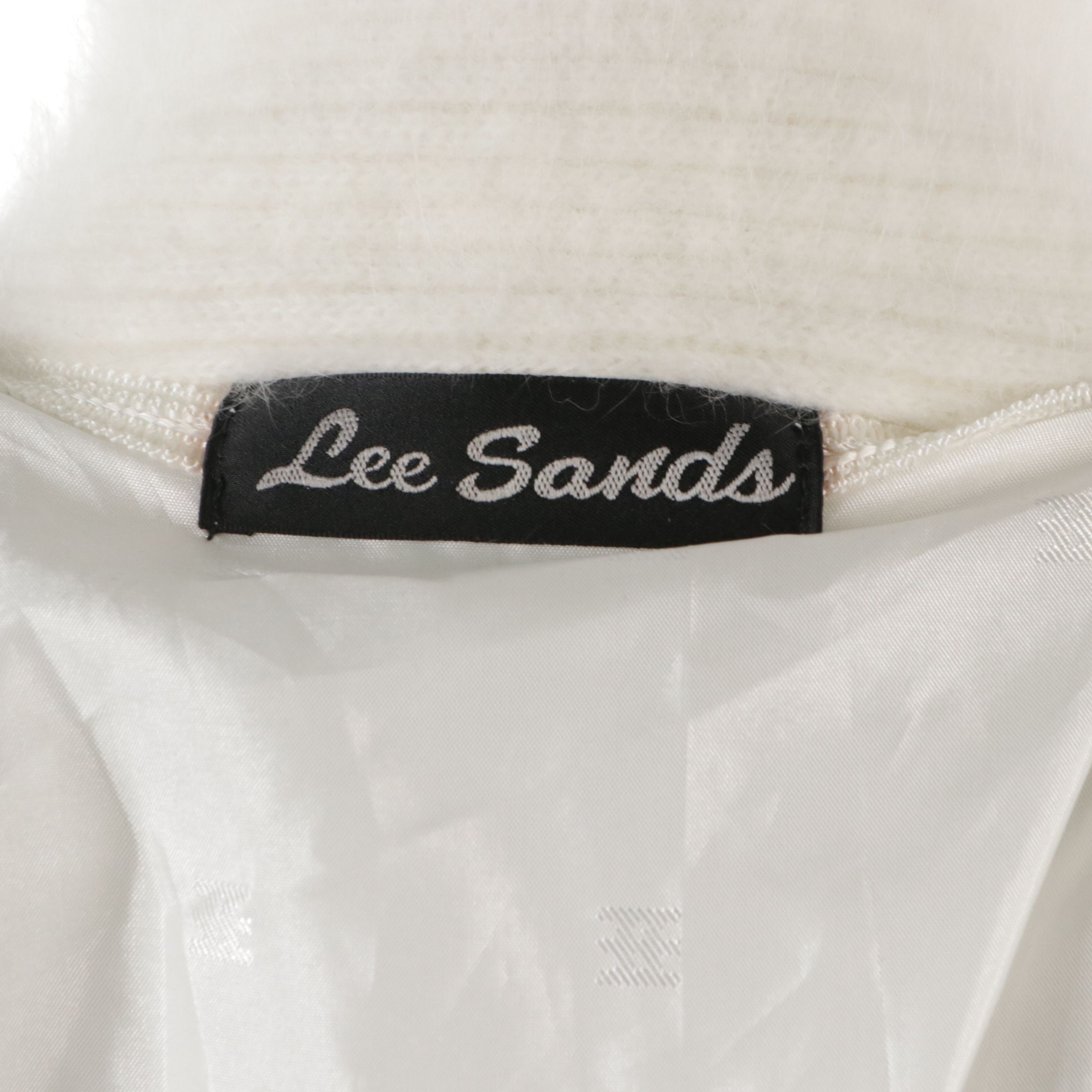 Lee Sands Embellished Cardigan Jacket in Angora Blend Knit, 1980s