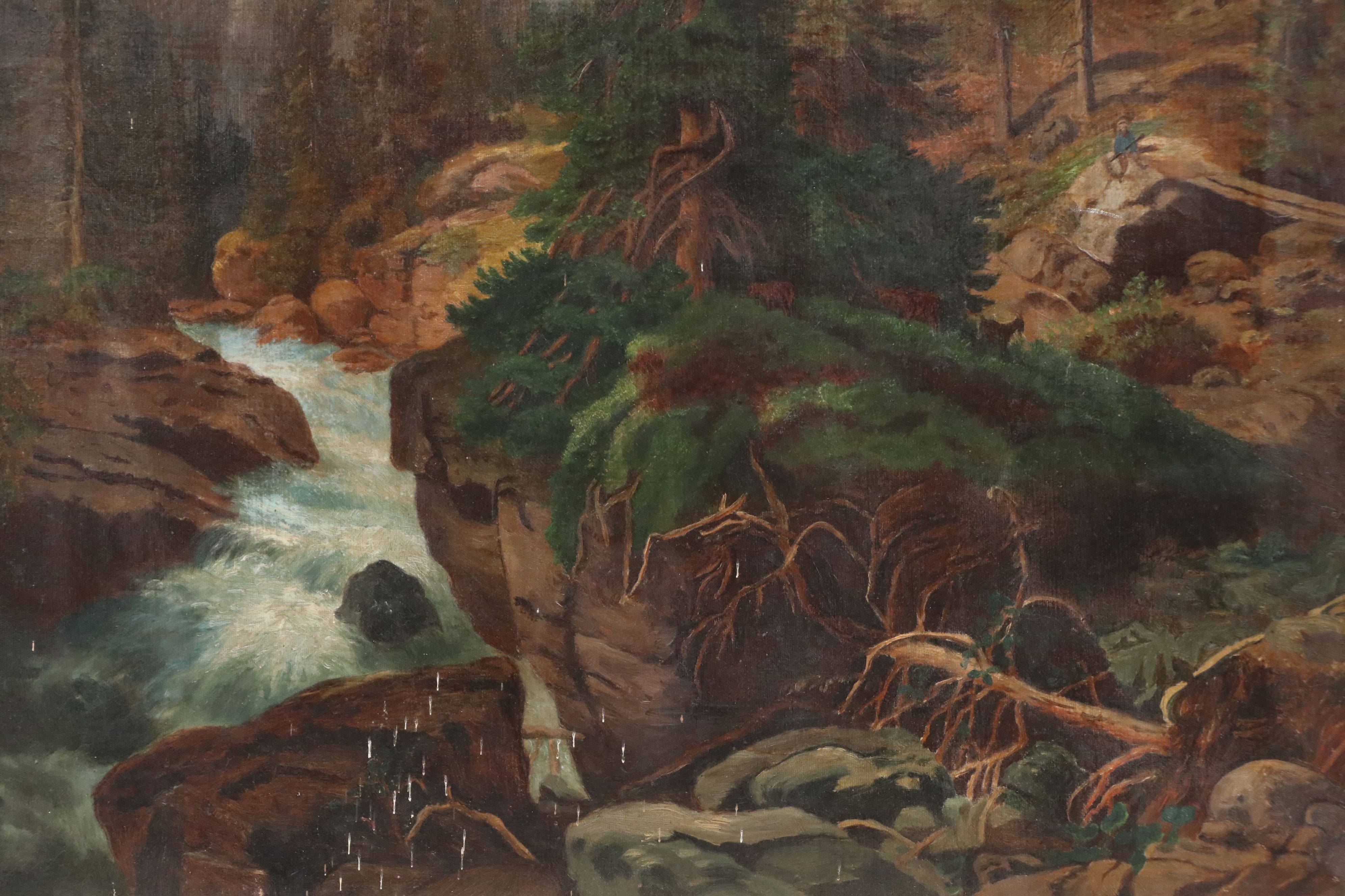 Oil Painting of Mount of the Holy Cross Landscape; Late 19th to Early 20th C.