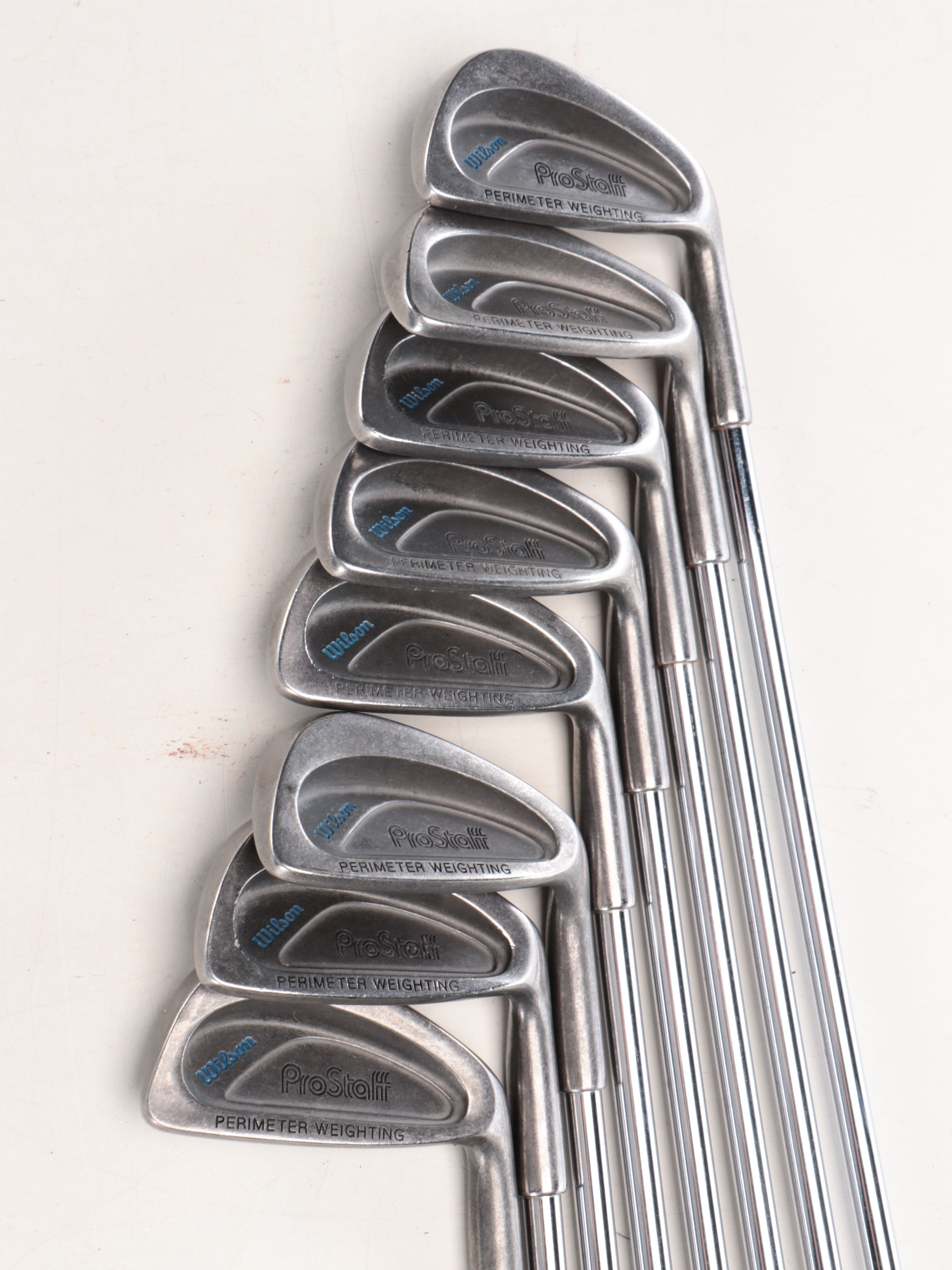 Wilson "ProStaff" Golf Clubs with Embroidered Burton Golf Bag