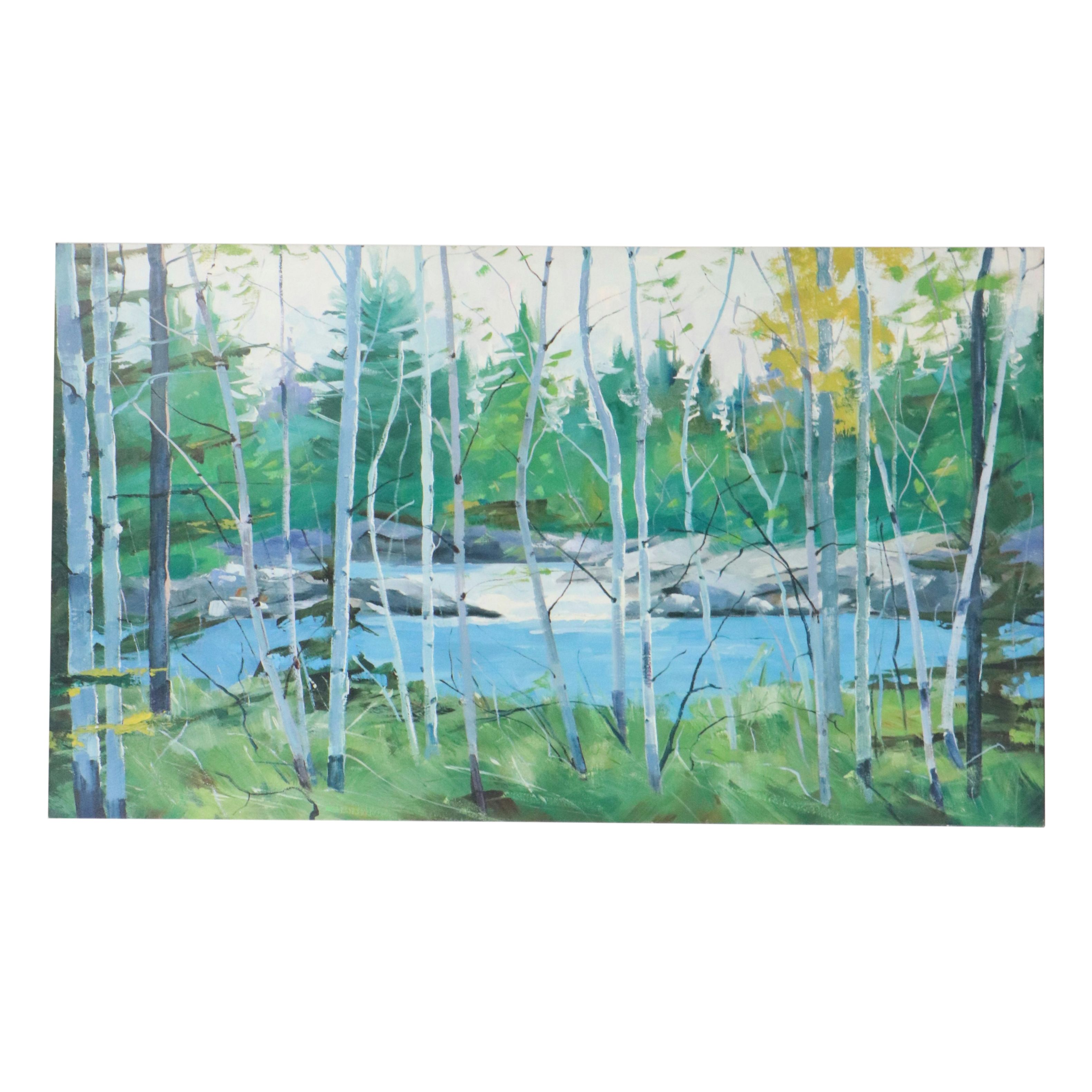 Large-Scale Giclée After Graham Forsythe "Oxtongue Rapids," 21st Century