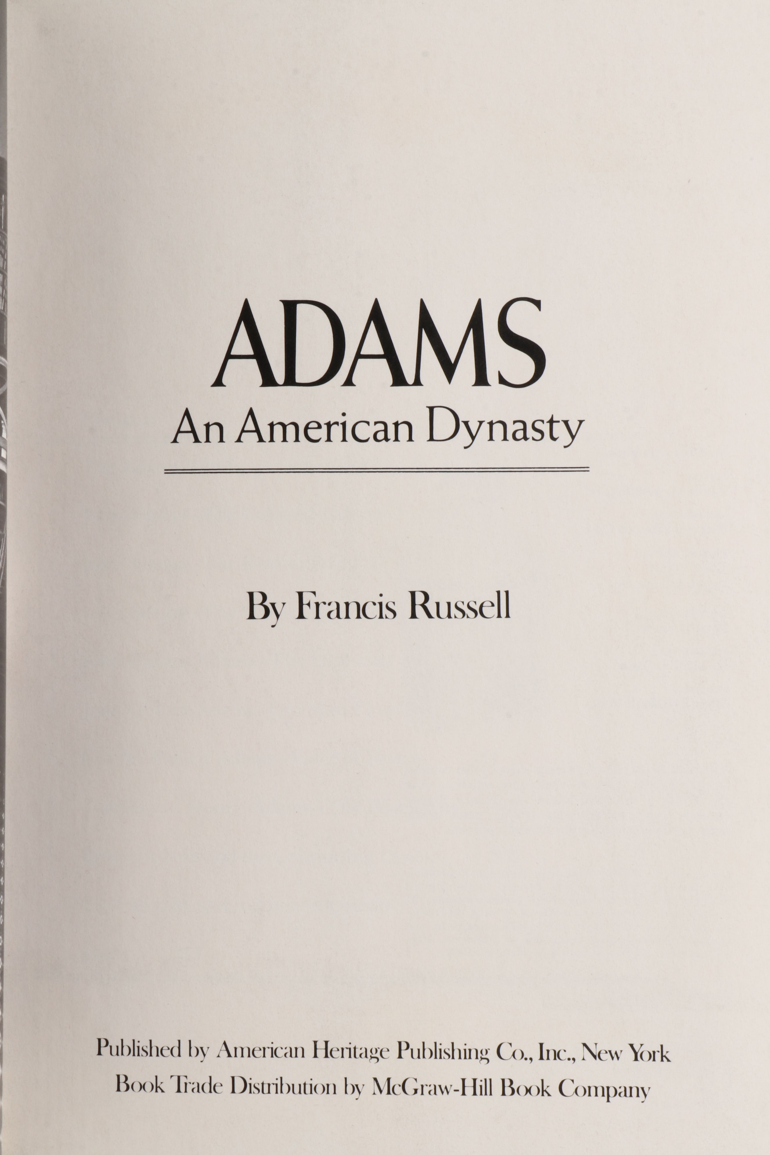 American Heritage "Adams and Jefferson" Two-Volume Box Set, 1976
