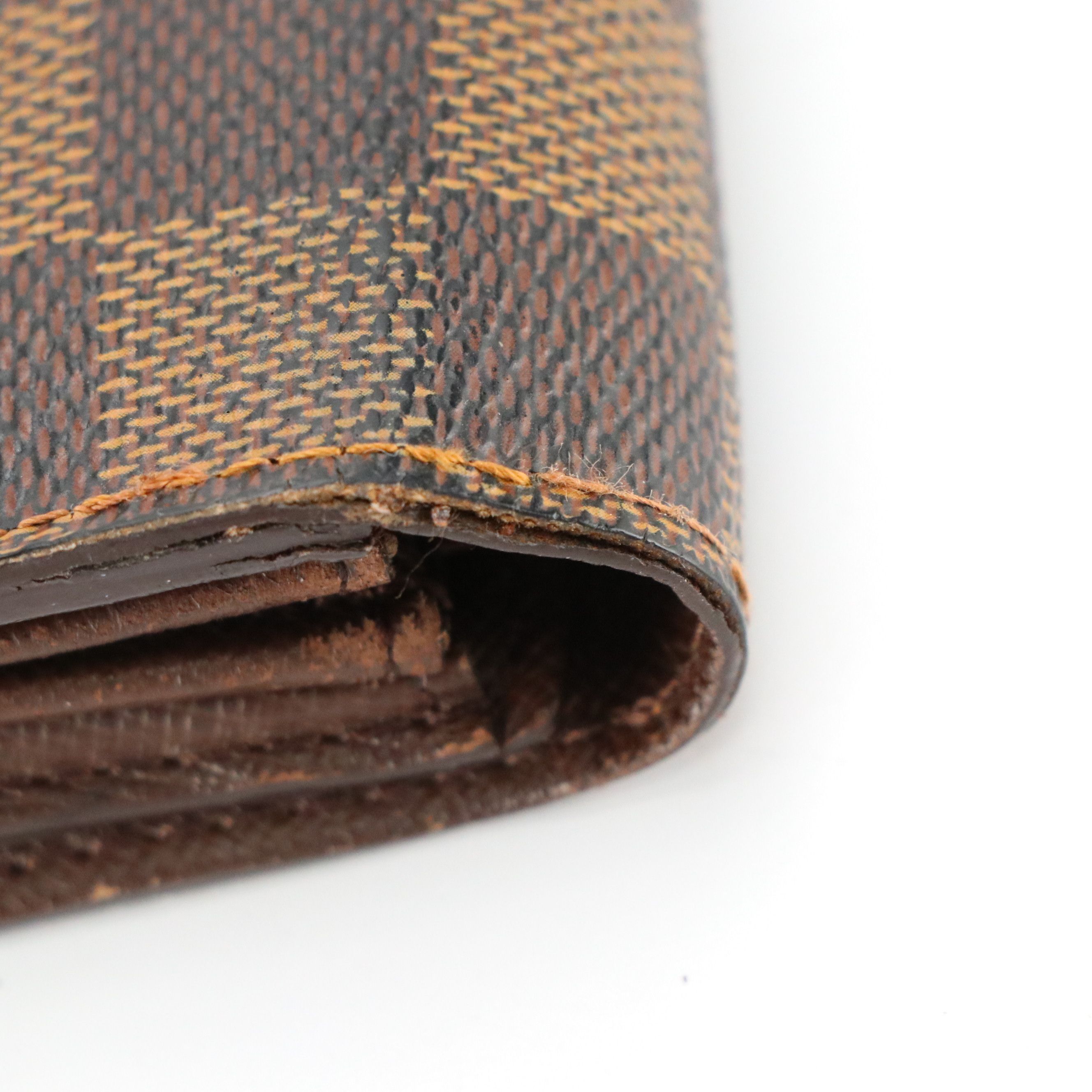 Louis Vuitton Sarah Wallet Damier Ebene Canvas and Leather