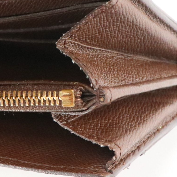 Louis Vuitton Sarah Wallet Damier Ebene Canvas and Leather