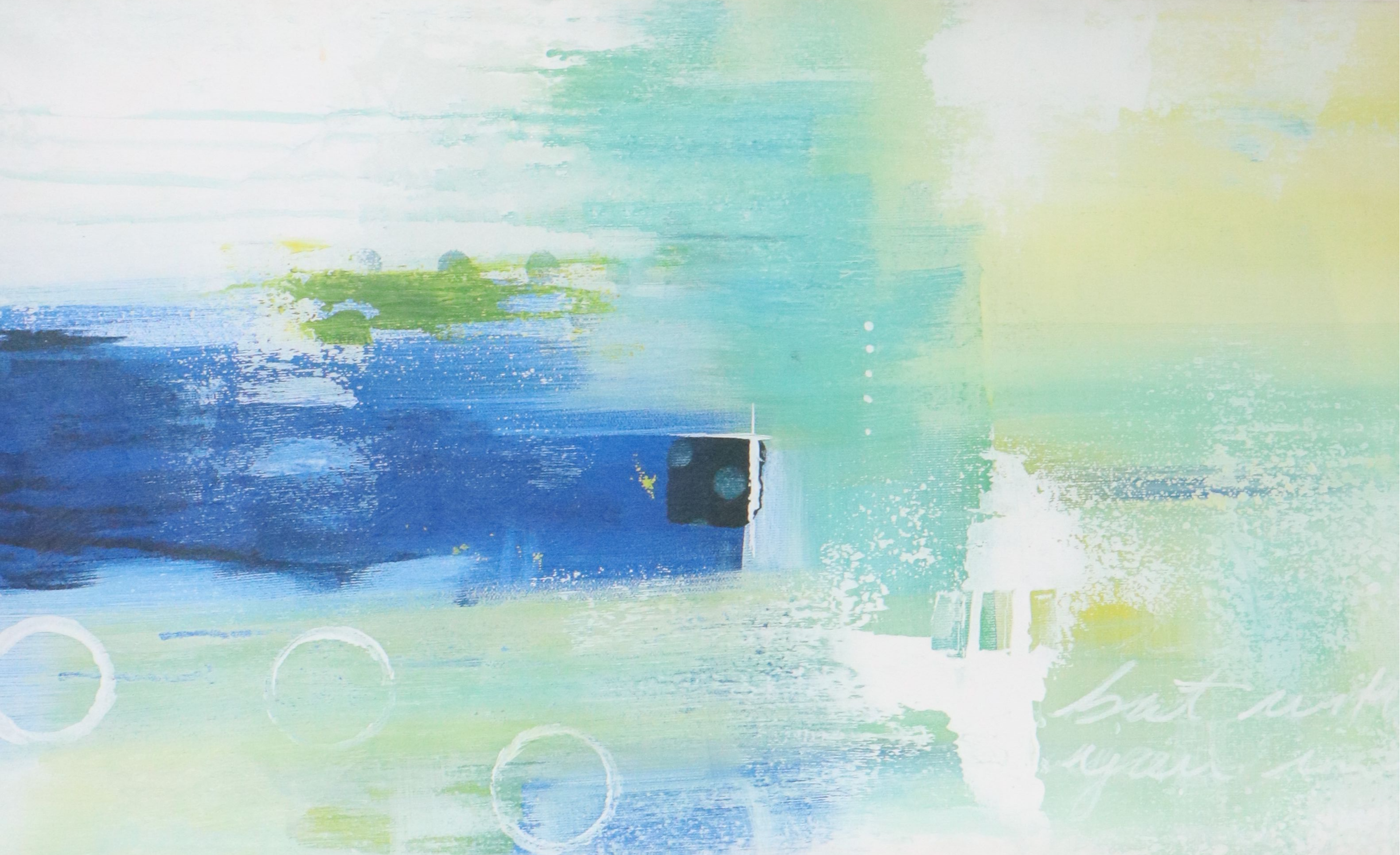 Large-Scale Abstract Giclée After Julie Hawkins "Swept Off My Feet II," 21st C.