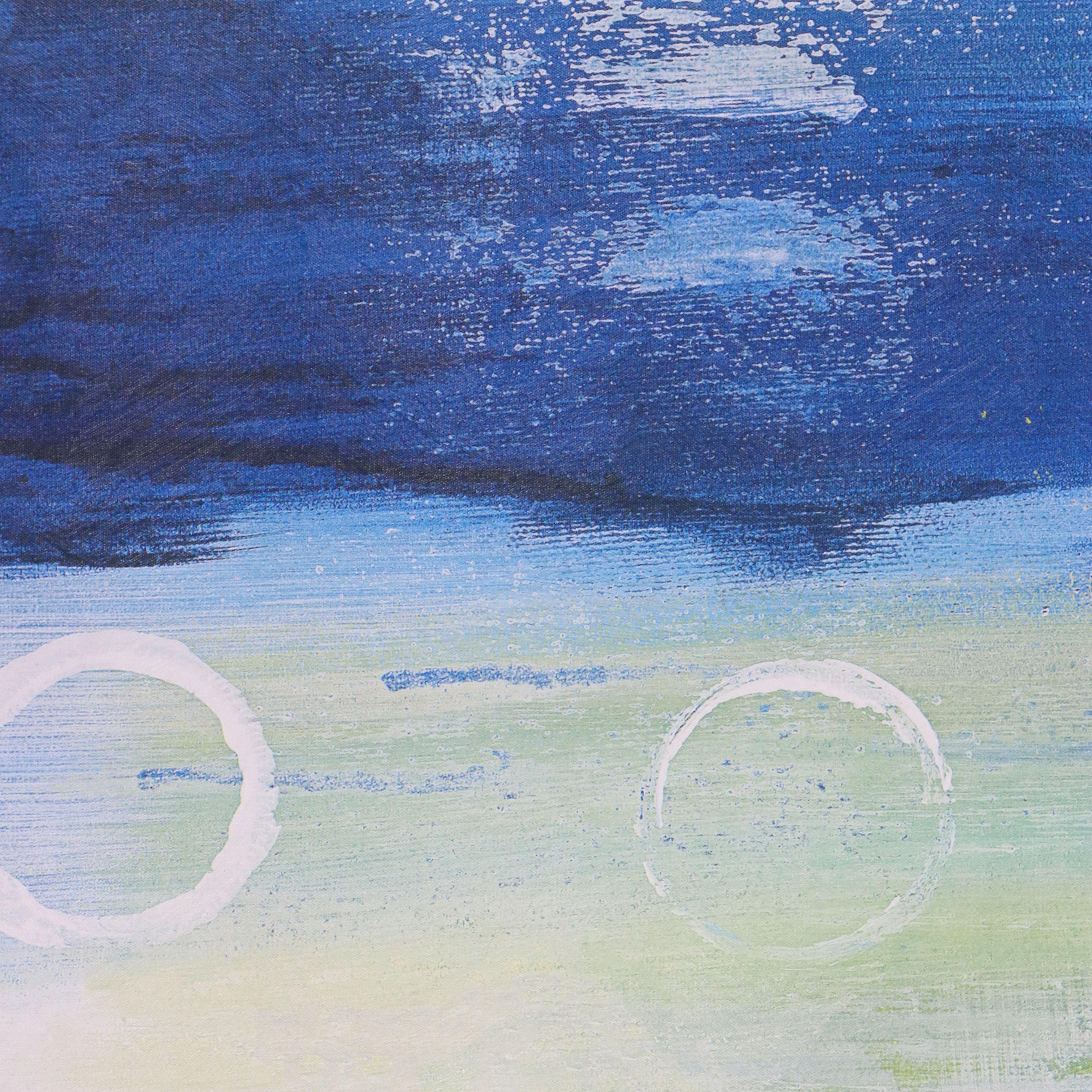 Large-Scale Abstract Giclée After Julie Hawkins "Swept Off My Feet II," 21st C.