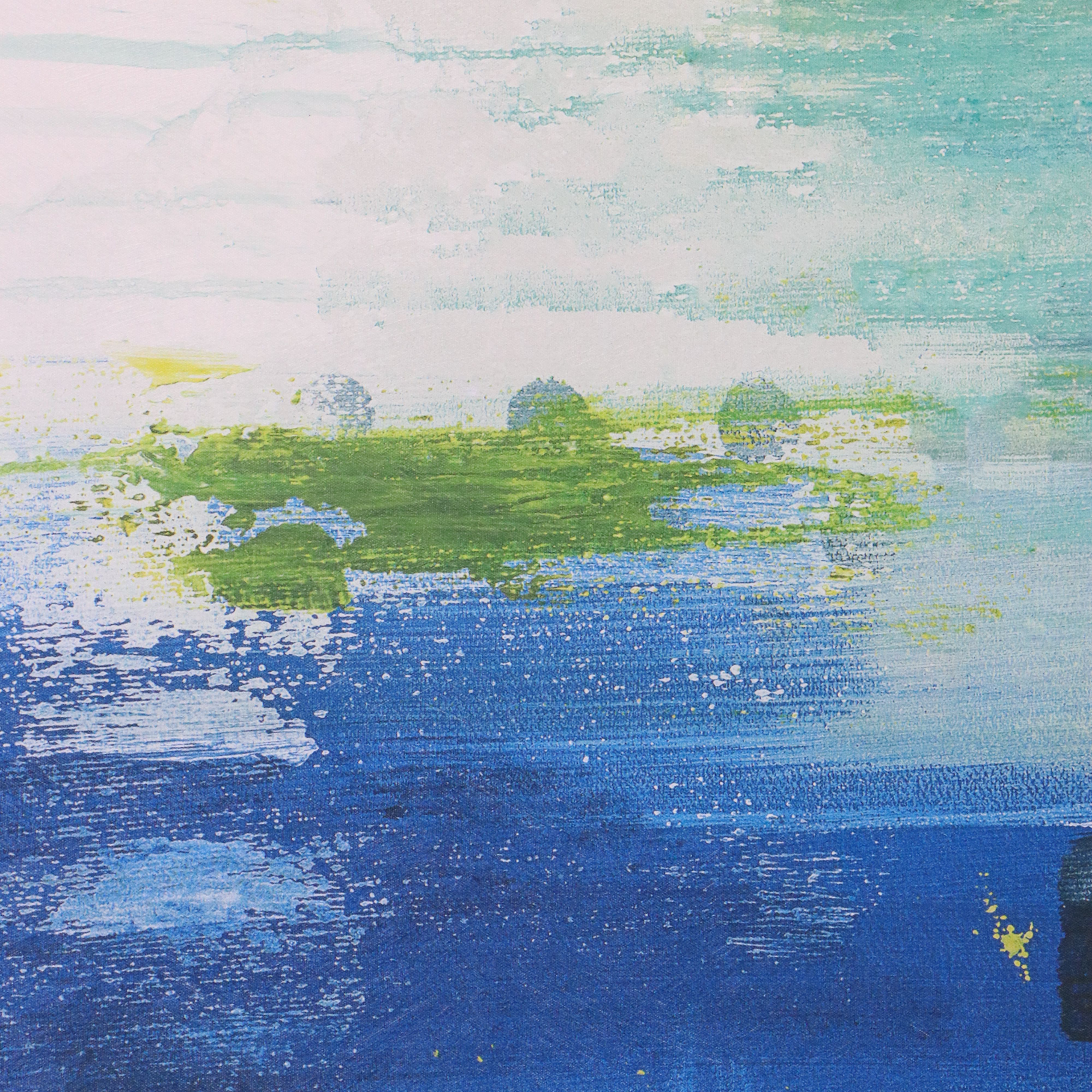 Large-Scale Abstract Giclée After Julie Hawkins "Swept Off My Feet II," 21st C.