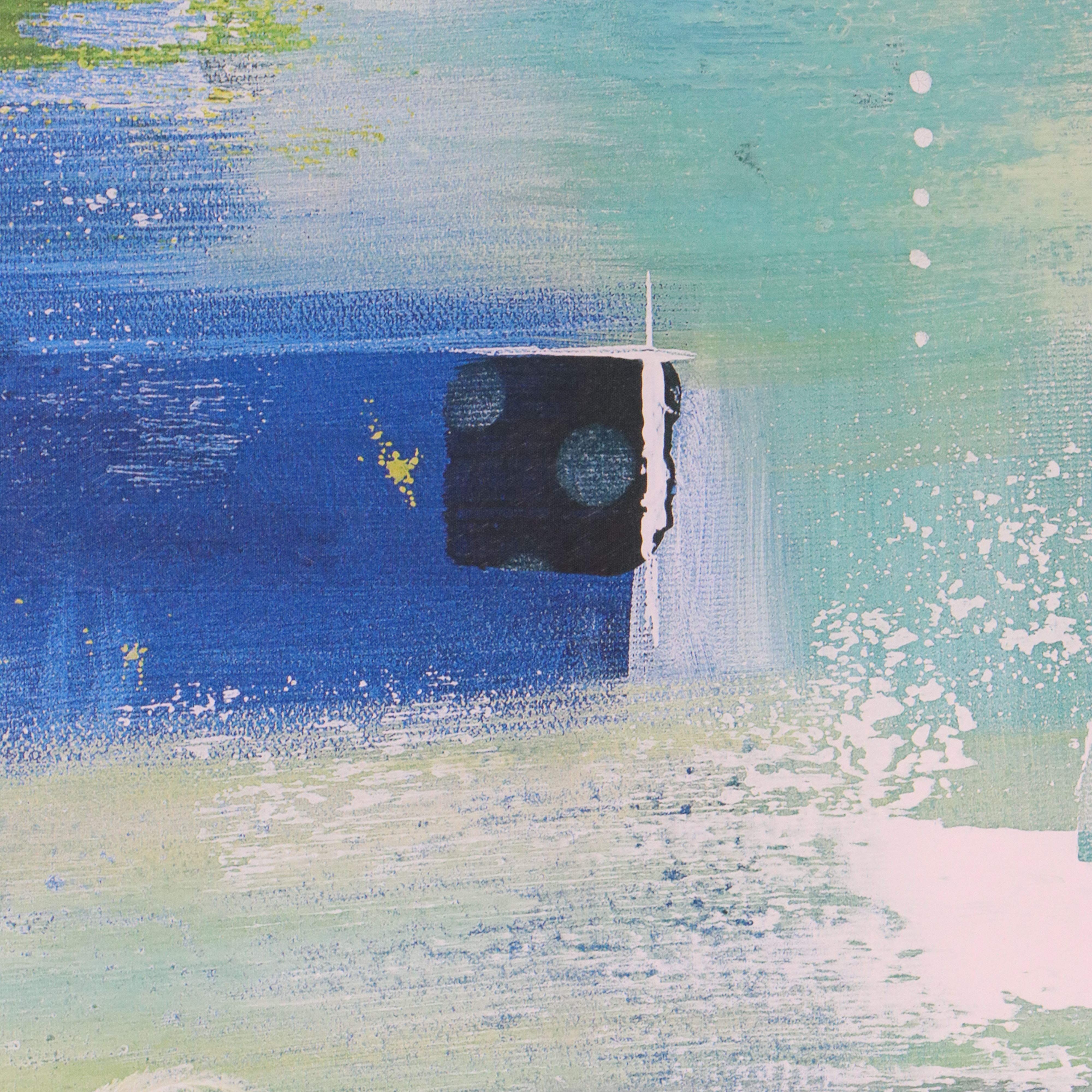 Large-Scale Abstract Giclée After Julie Hawkins "Swept Off My Feet II," 21st C.