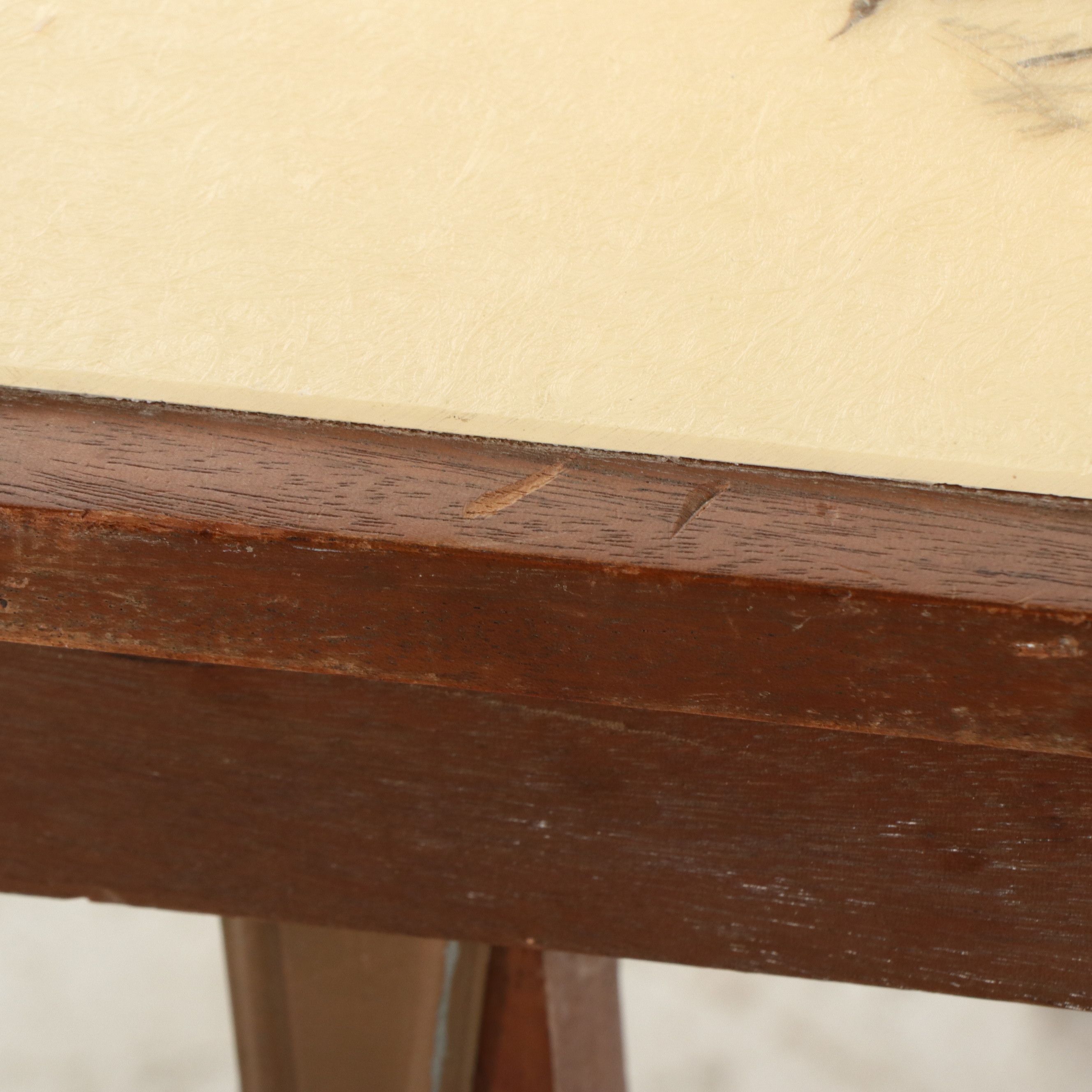 Mid Century Modern Folding Bridge Table with Waterfowl Motif