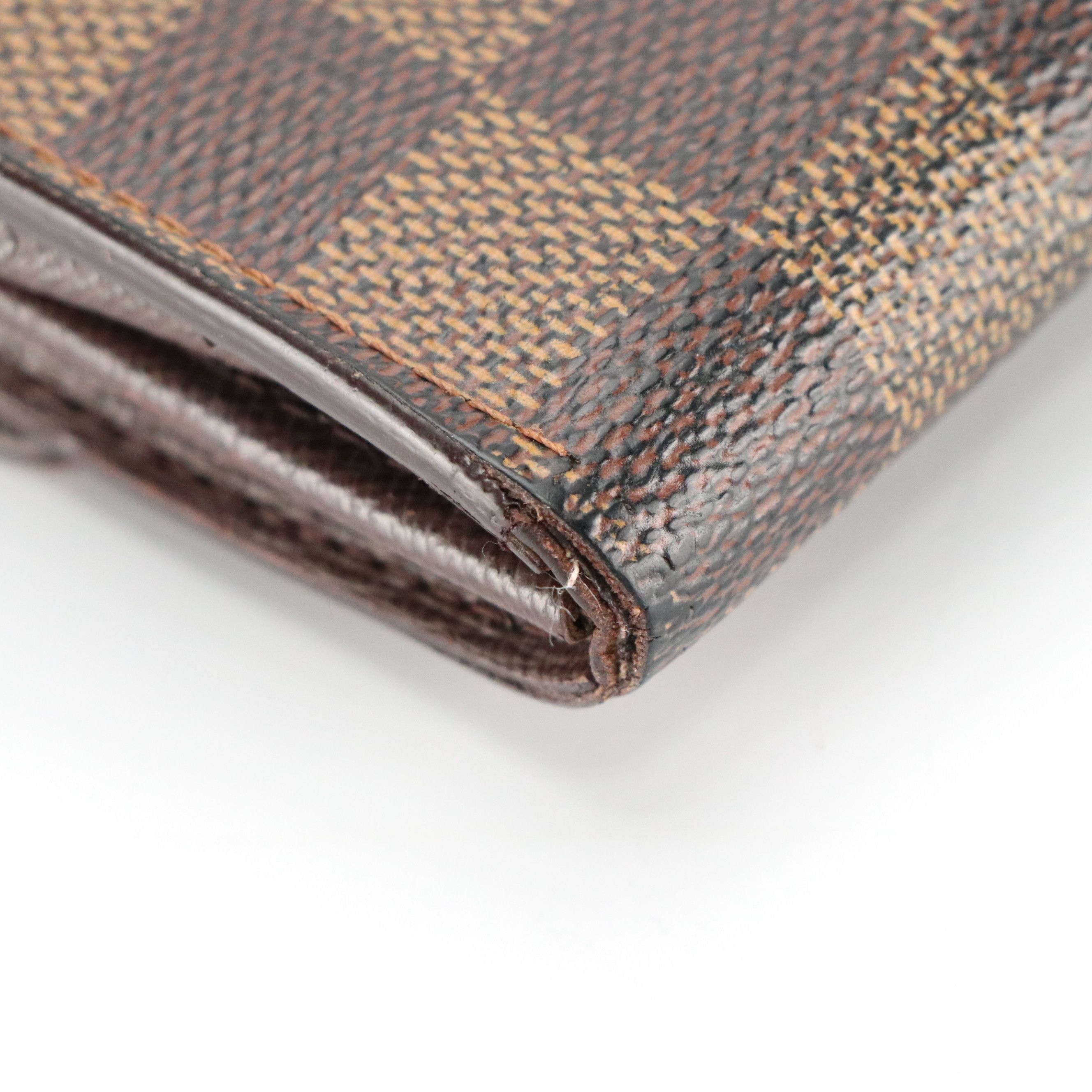 Louis Vuitton Sarah Wallet Damier Ebene Canvas and Leather