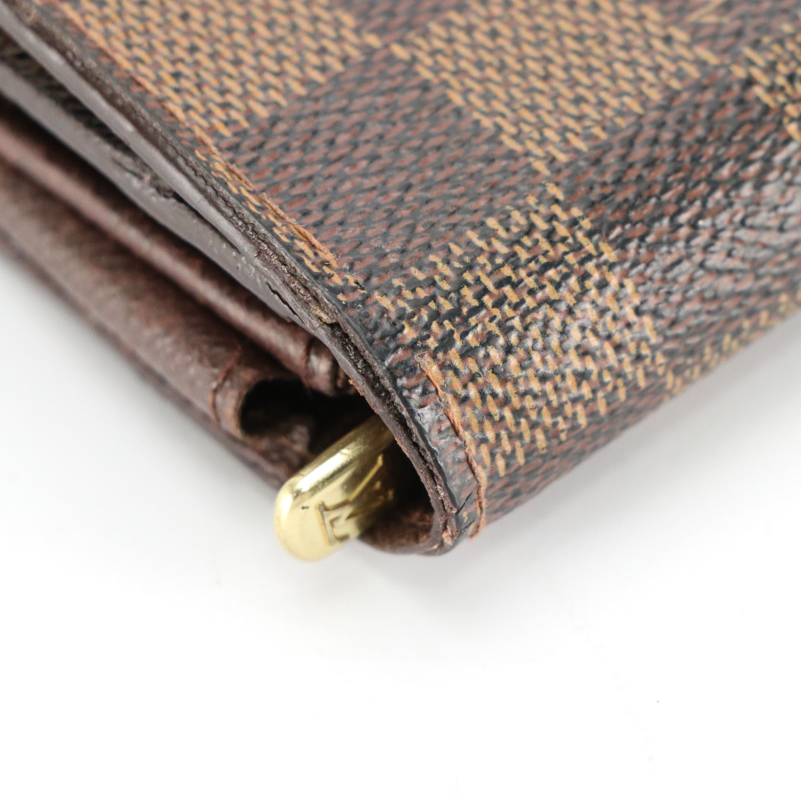 Louis Vuitton Sarah Wallet Damier Ebene Canvas and Leather