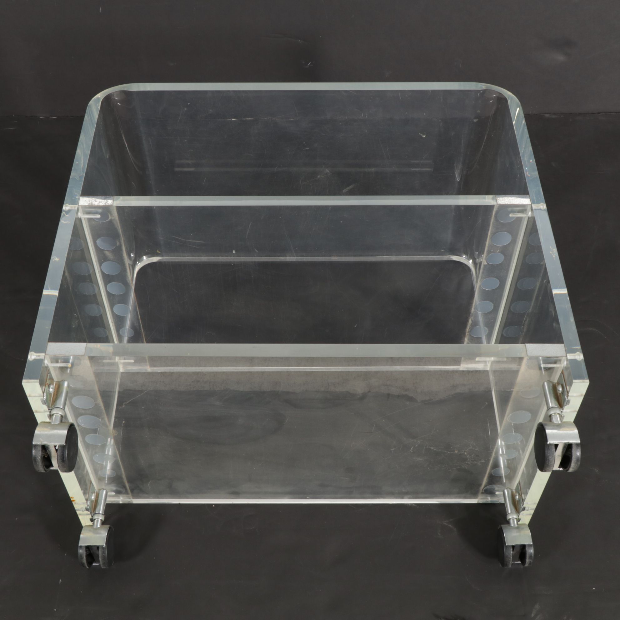 Modernist Acrylic Bar Cart