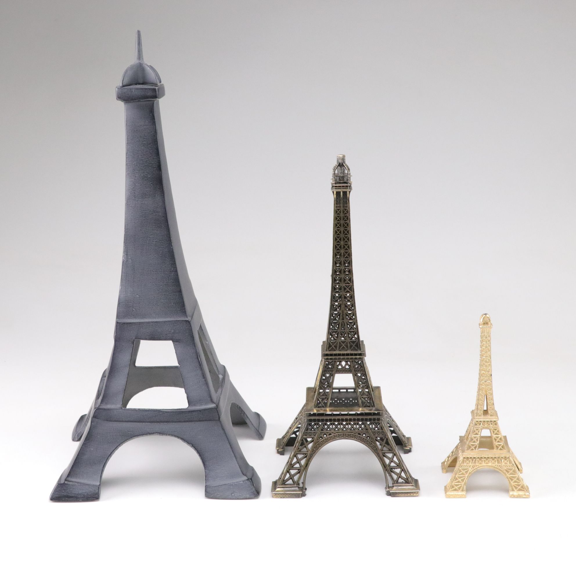 Souvenir Eiffel Tower Accent Lamps, Figurines, Cruet Bottles and More