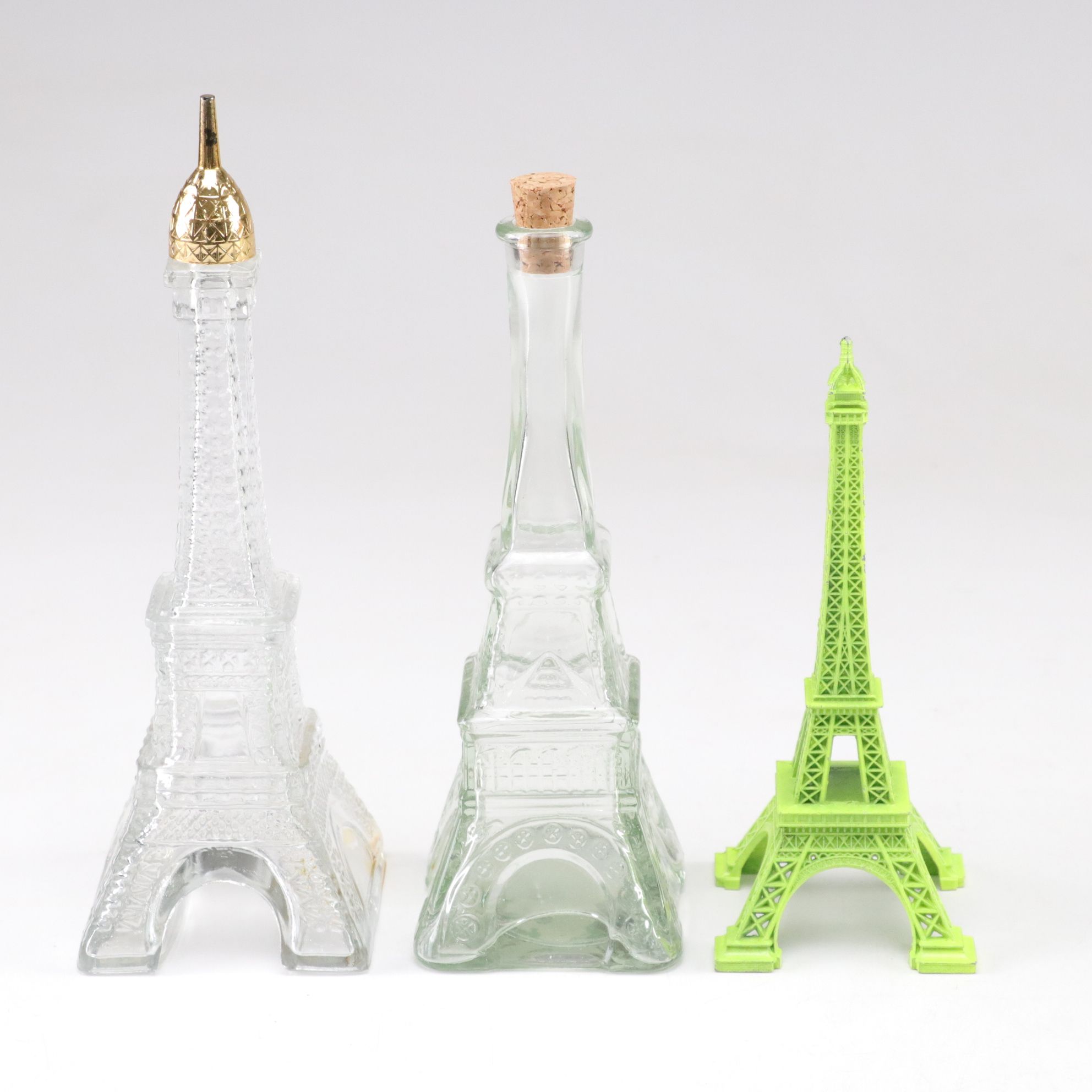 Souvenir Eiffel Tower Accent Lamps, Figurines, Cruet Bottles and More