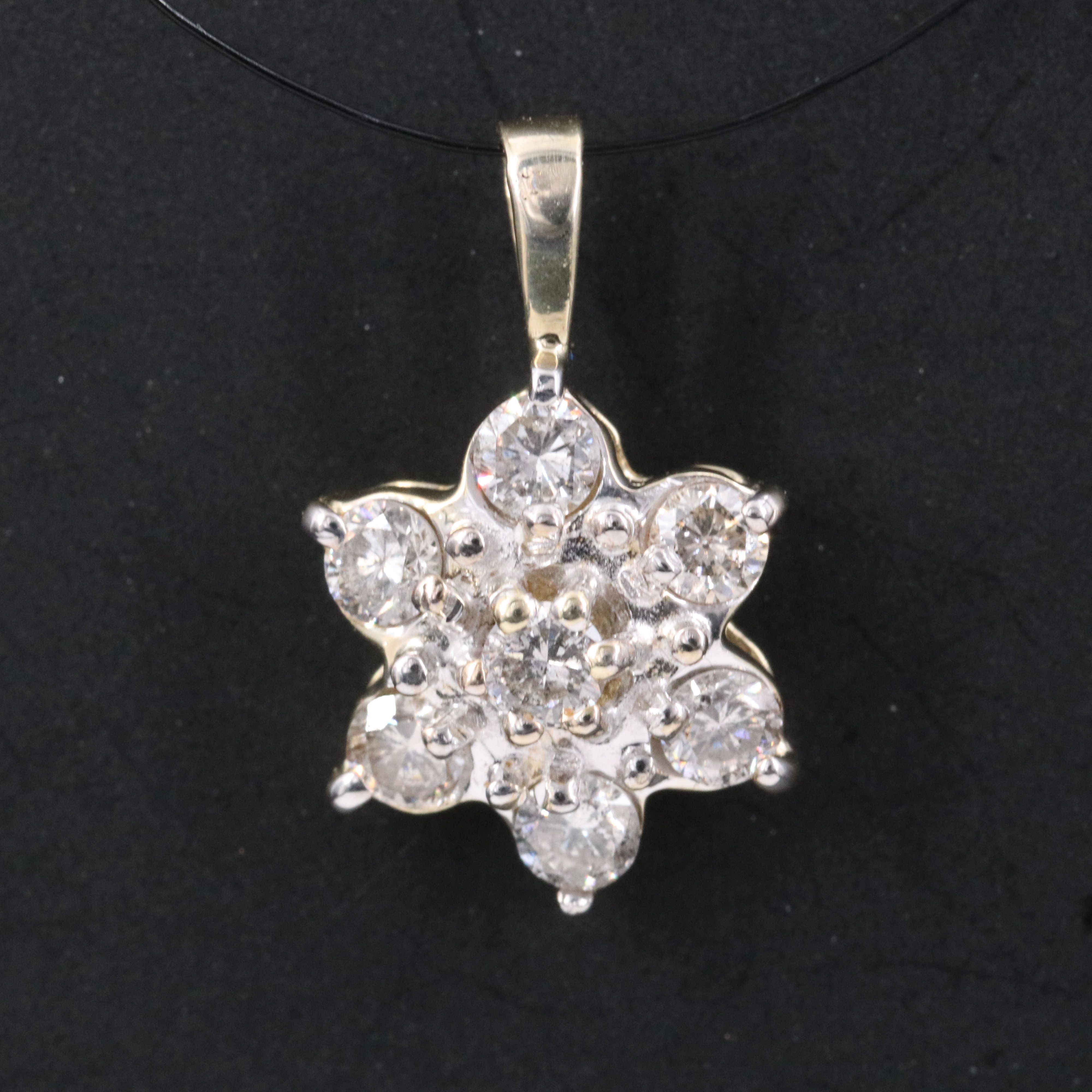 10K 0.50 CTW Diamond Pendant