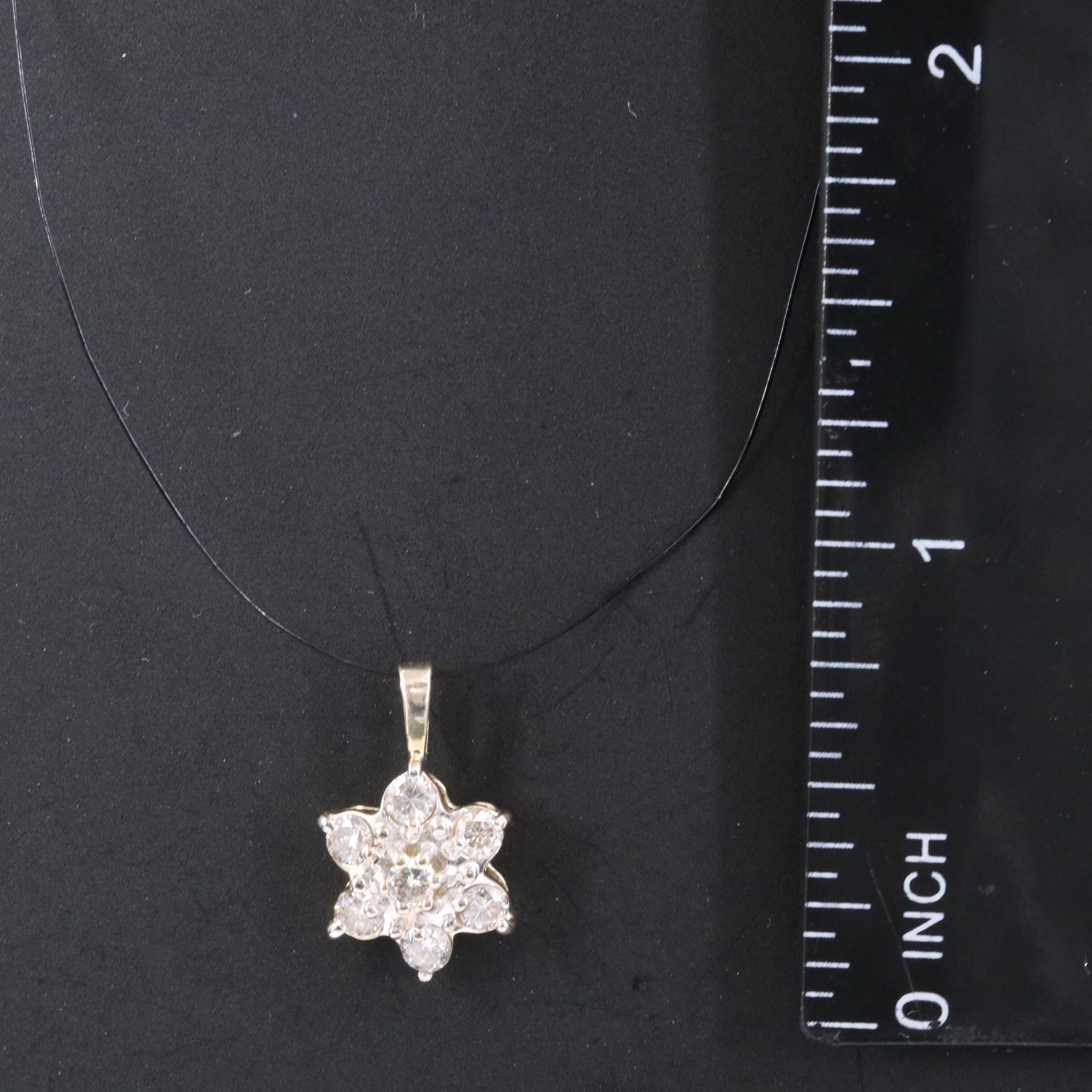 10K 0.50 CTW Diamond Pendant