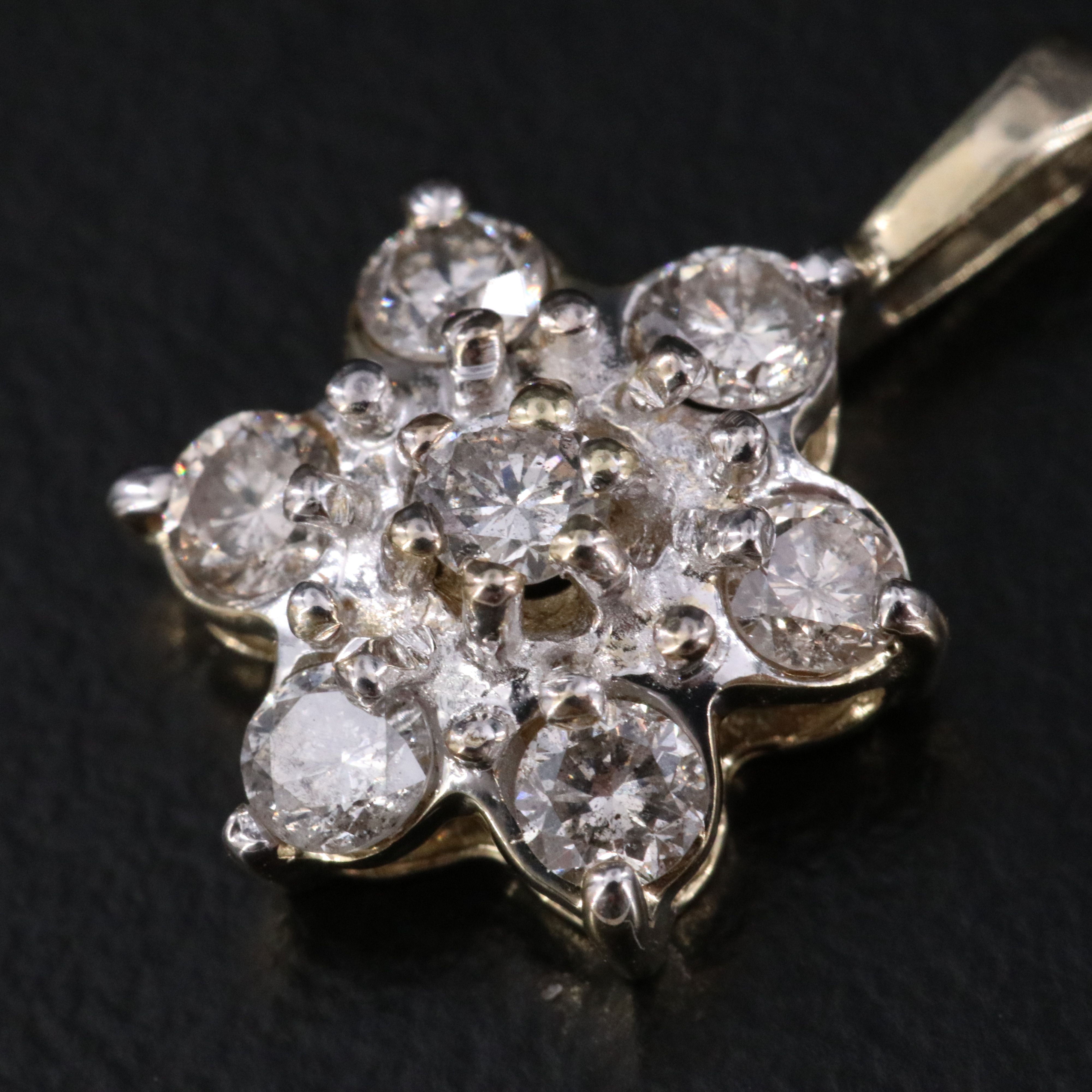 10K 0.50 CTW Diamond Pendant